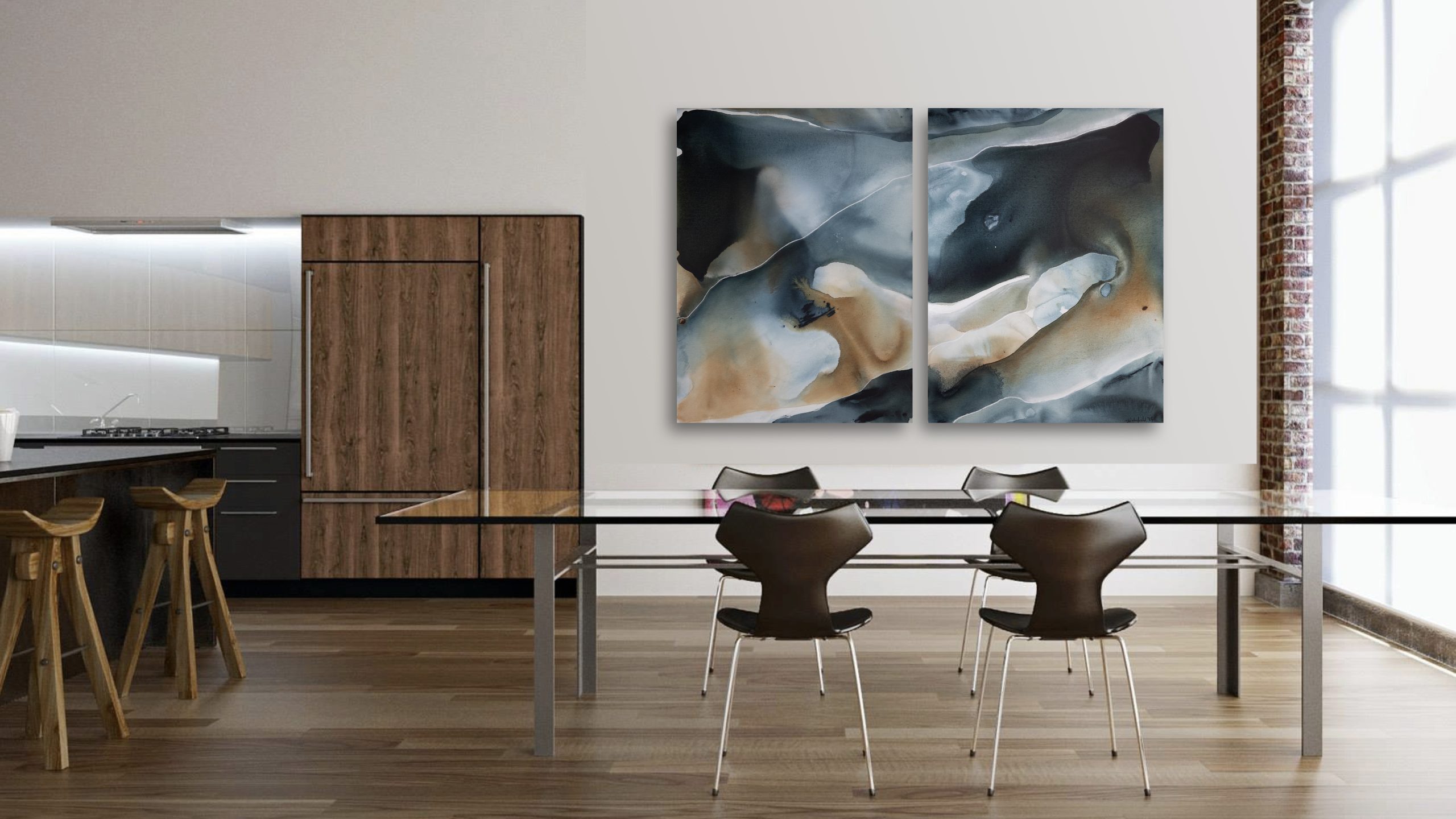 Cloud Burst (diptych)***