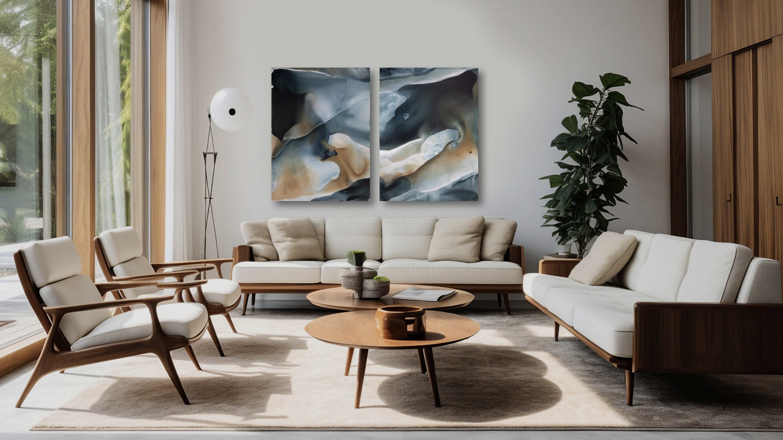 Cloud Burst (diptych)****