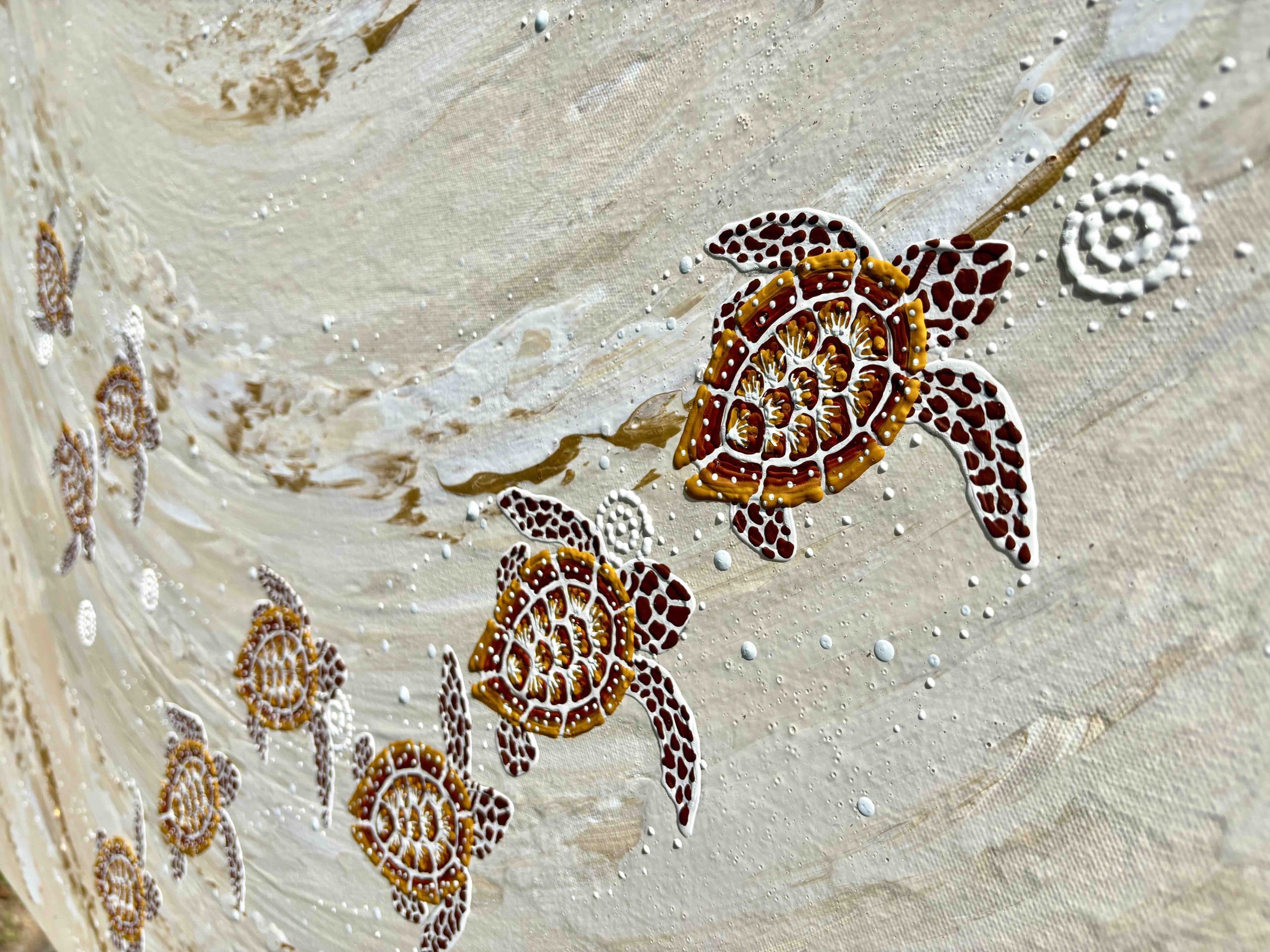 102 X 71 Mee Bar Anthony Walker Aboriginal Art Milbi Designs Jan 26 Detail