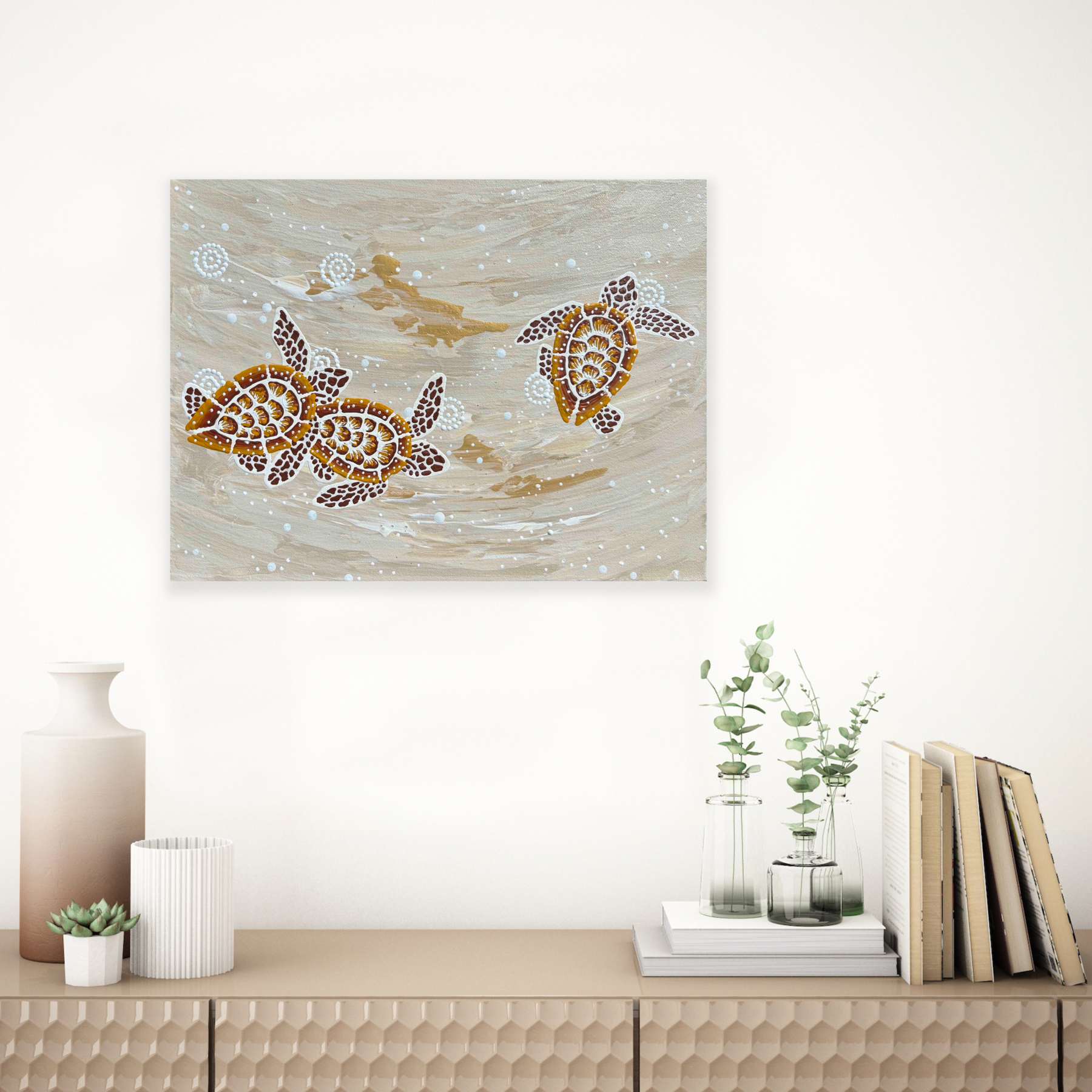 31x41 Mee Bar Turtle Anthony Walker Aboriginal Art Milbi Designs Jan 26 In Situ