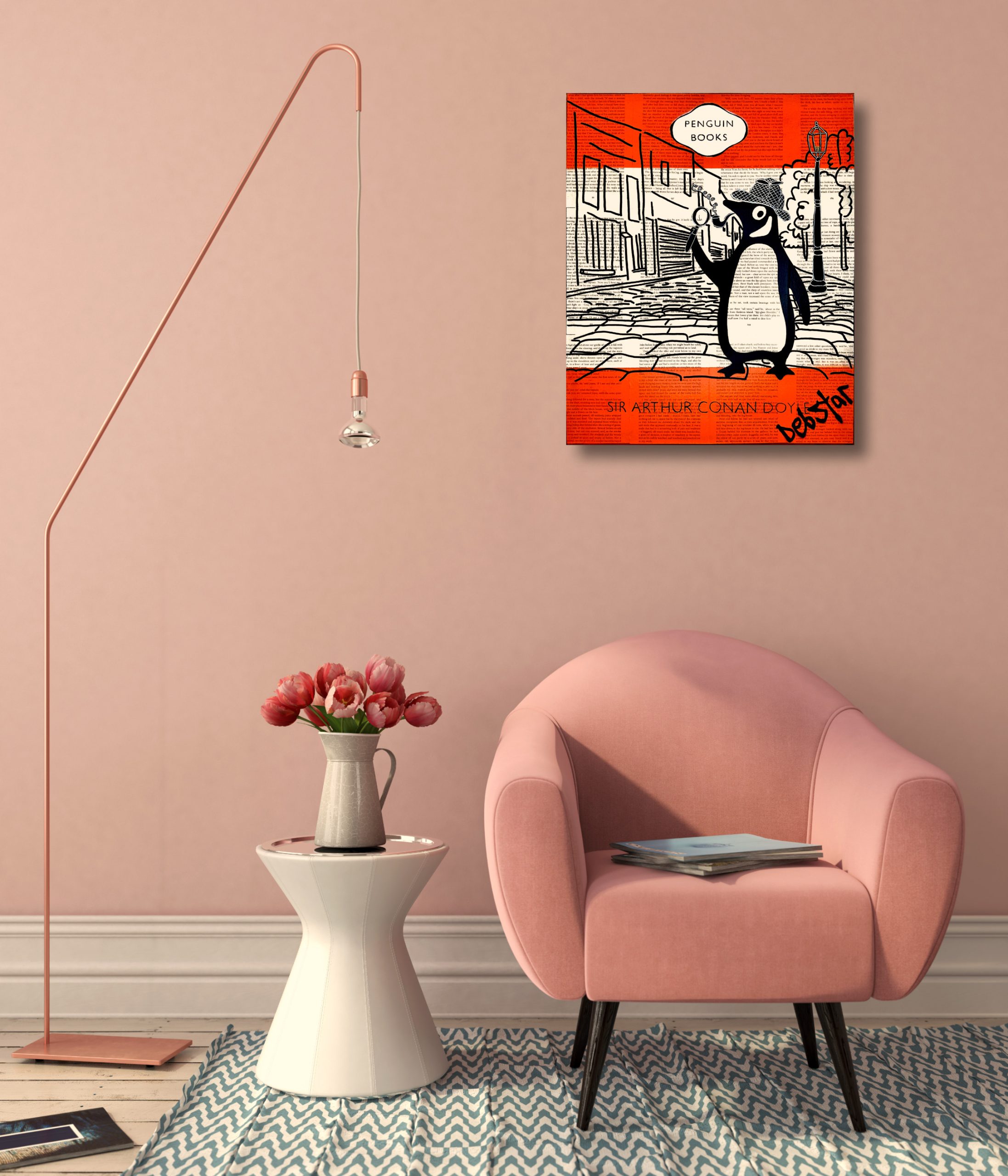 Penguin Books The Adventures Of Sherlock Holmes 2 Pop Art Deborah Lang Debstar Art Urban Canvas 4