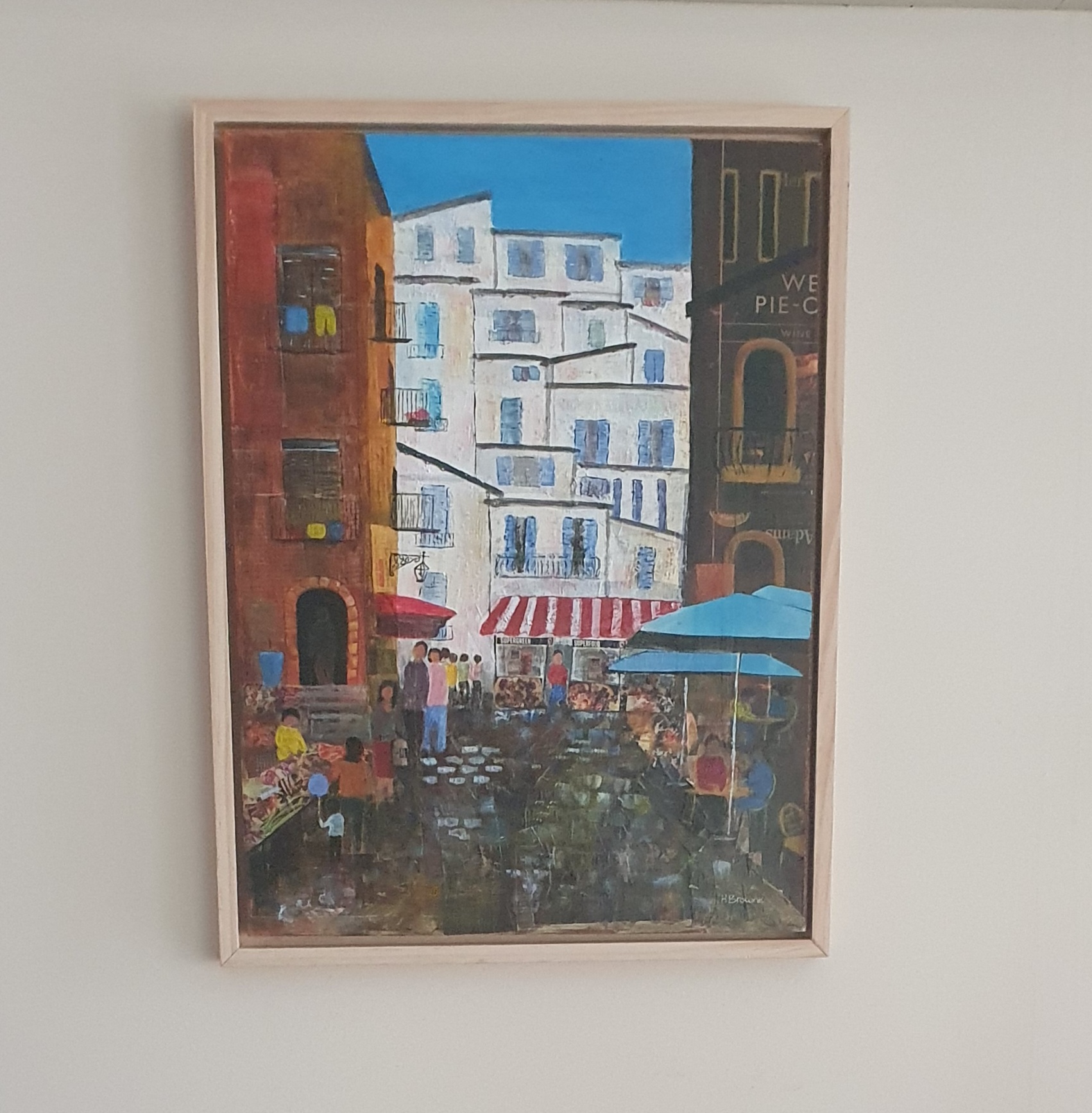 Town Market Framed