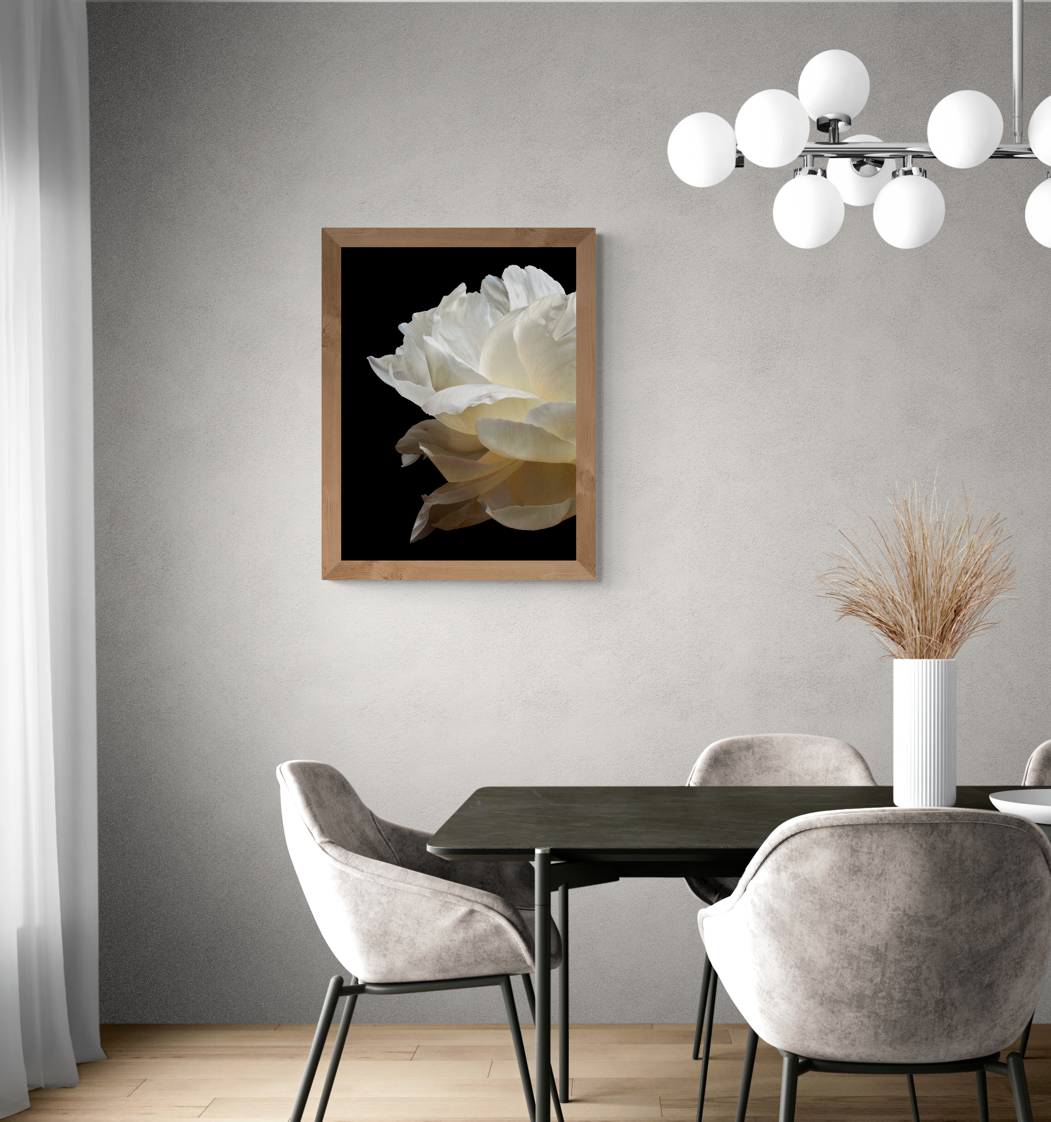 Modern Dining Room With Pendant Lights (44)