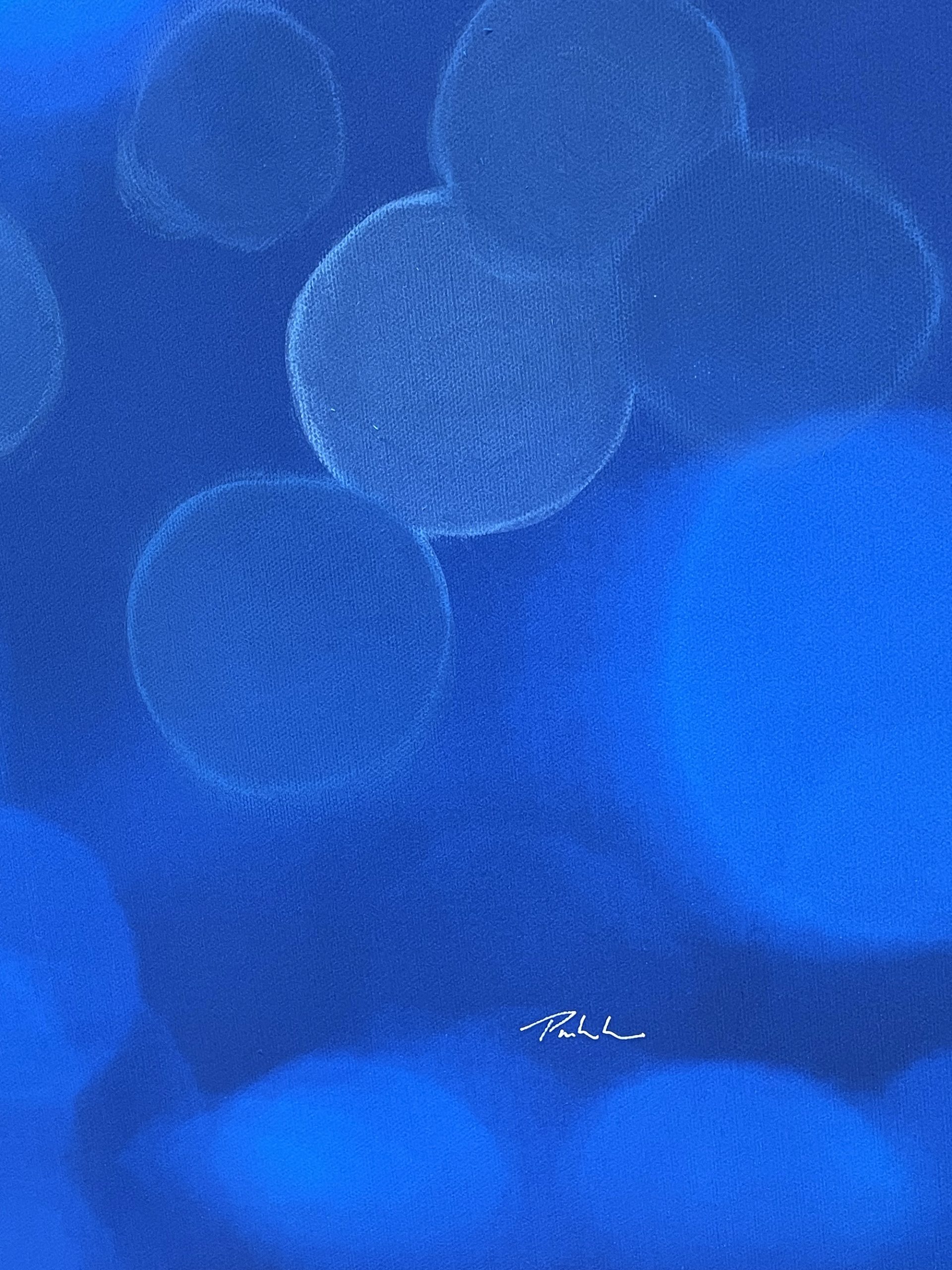 Blue Hour Glitter Signature Bruce Peebles Artist