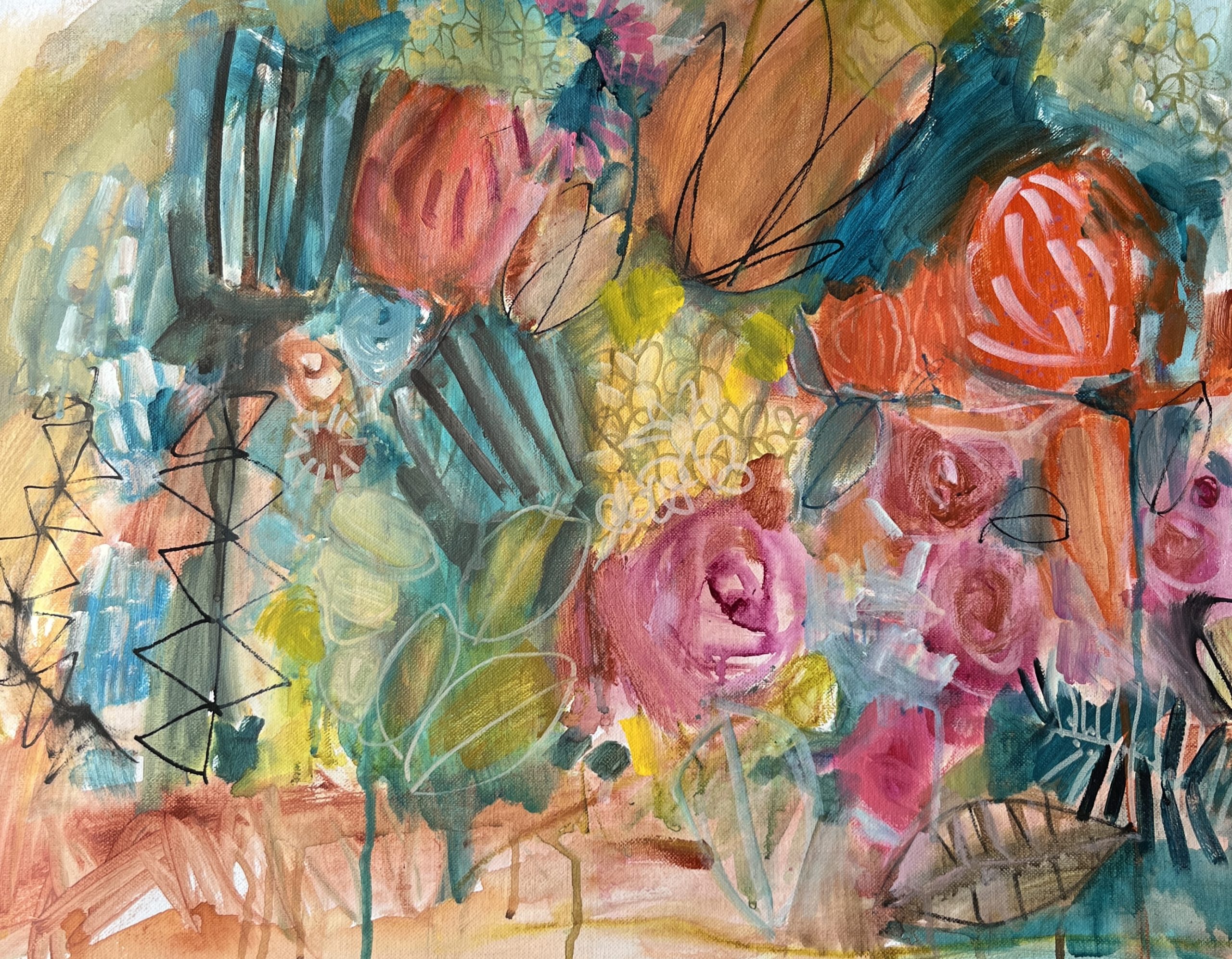 Carita Farrer Spencer Flower Rebellion2 40 X 55cm