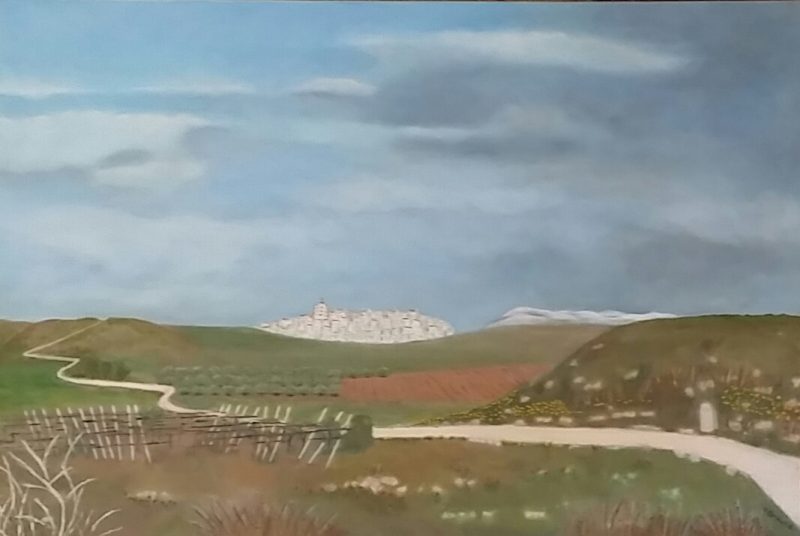 Approaching Cirauqui on the Camino