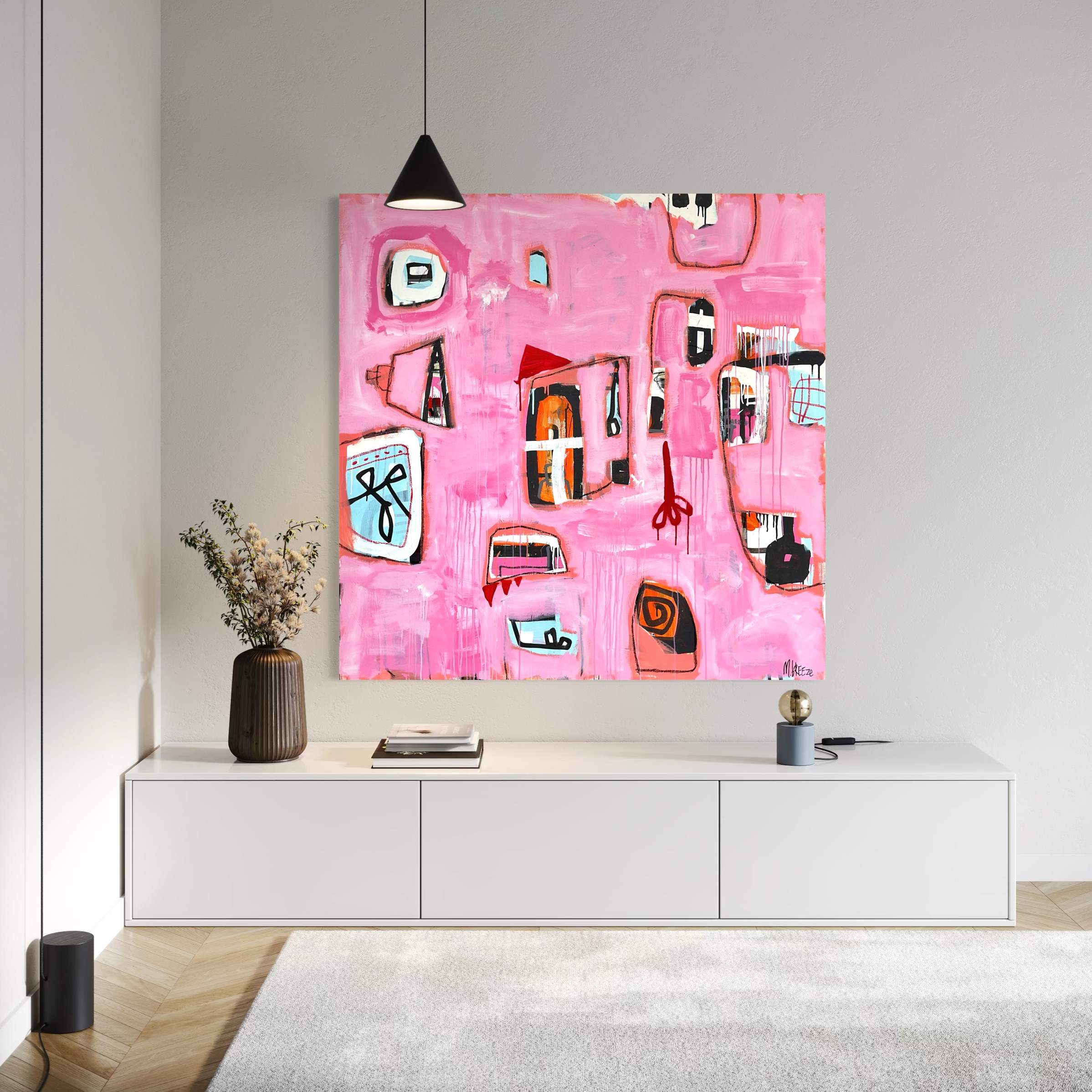 Martin Breeze Red Party Hat Insitu 1