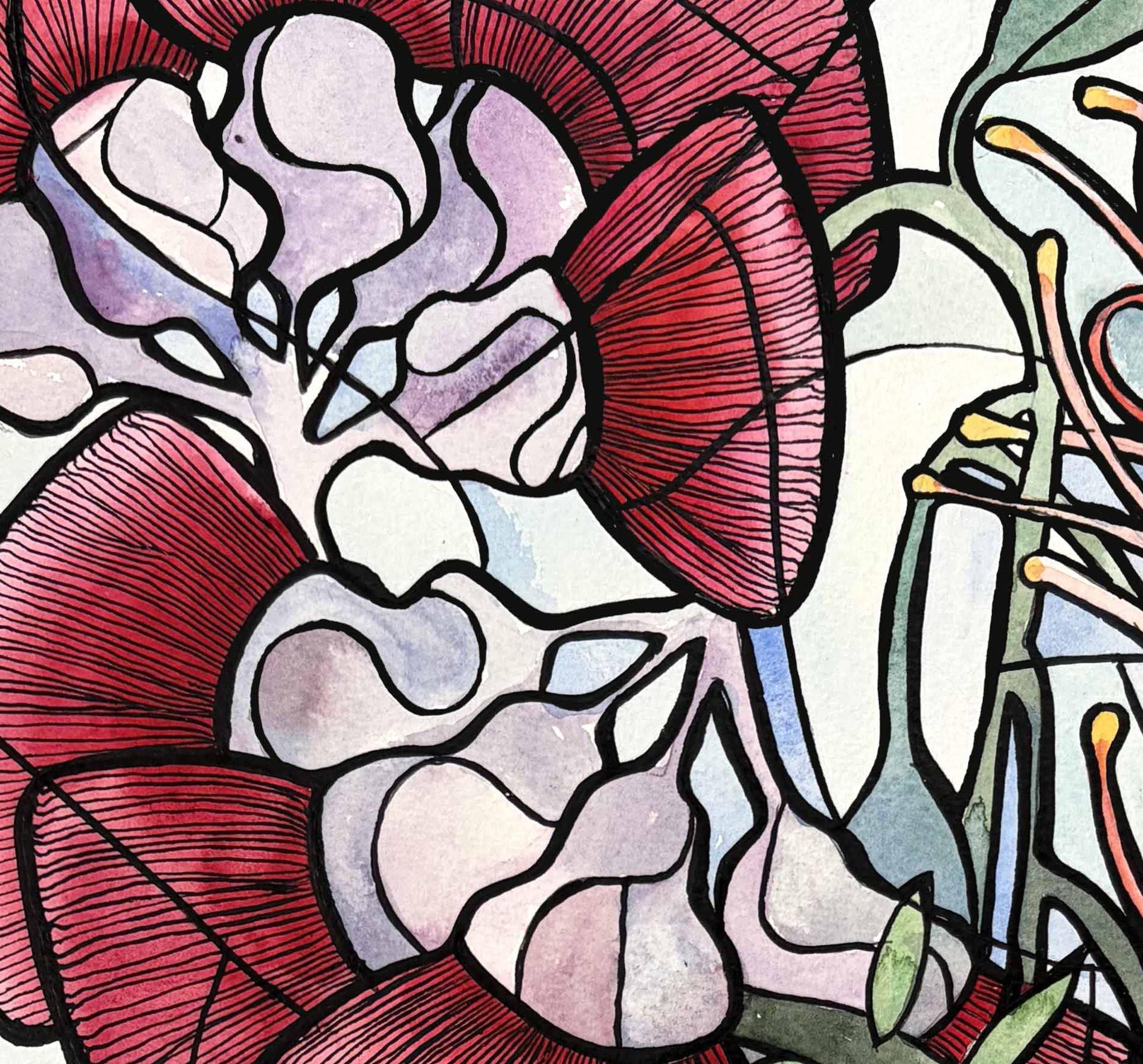 Garden Reds By Nicola Cowie Detail 1 Garden Reds By Nicola Cowie Detail 1