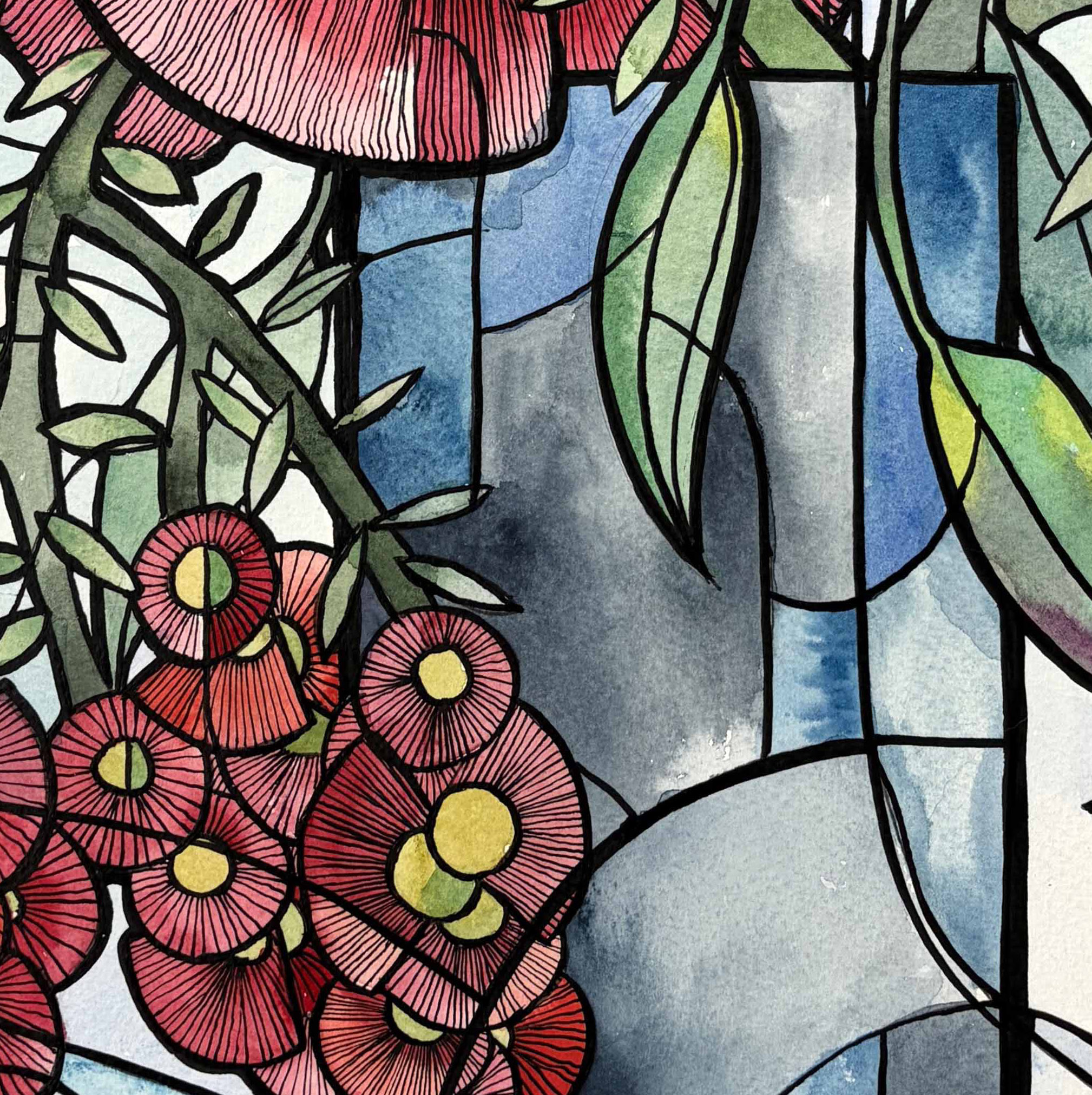 Garden Reds By Nicola Cowie Detail 2 Garden Reds By Nicola Cowie Detail 2