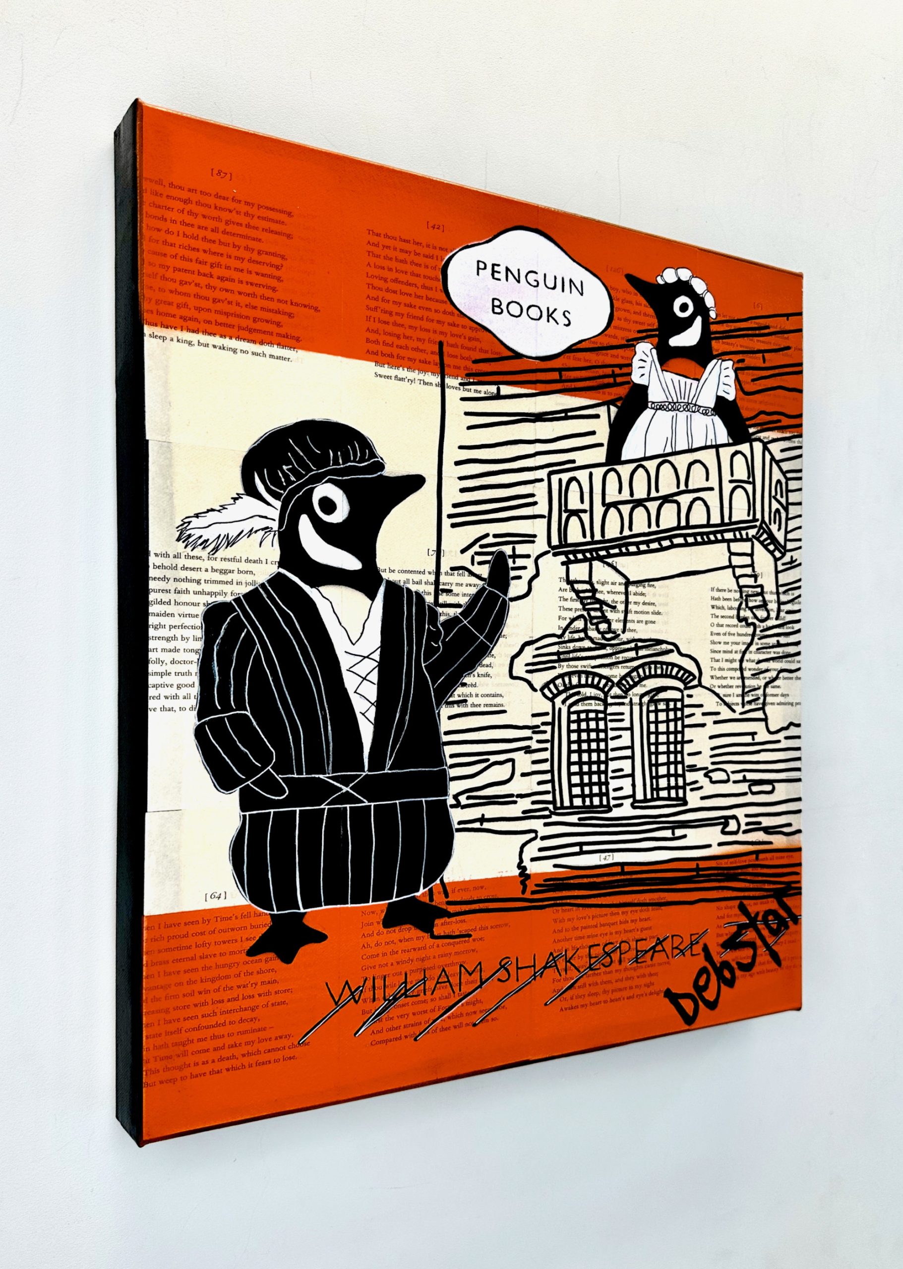 Penguin Books Romeo And Juliet Shakespeare Pop Art Deborah Lang Art Urban Canvas 3
