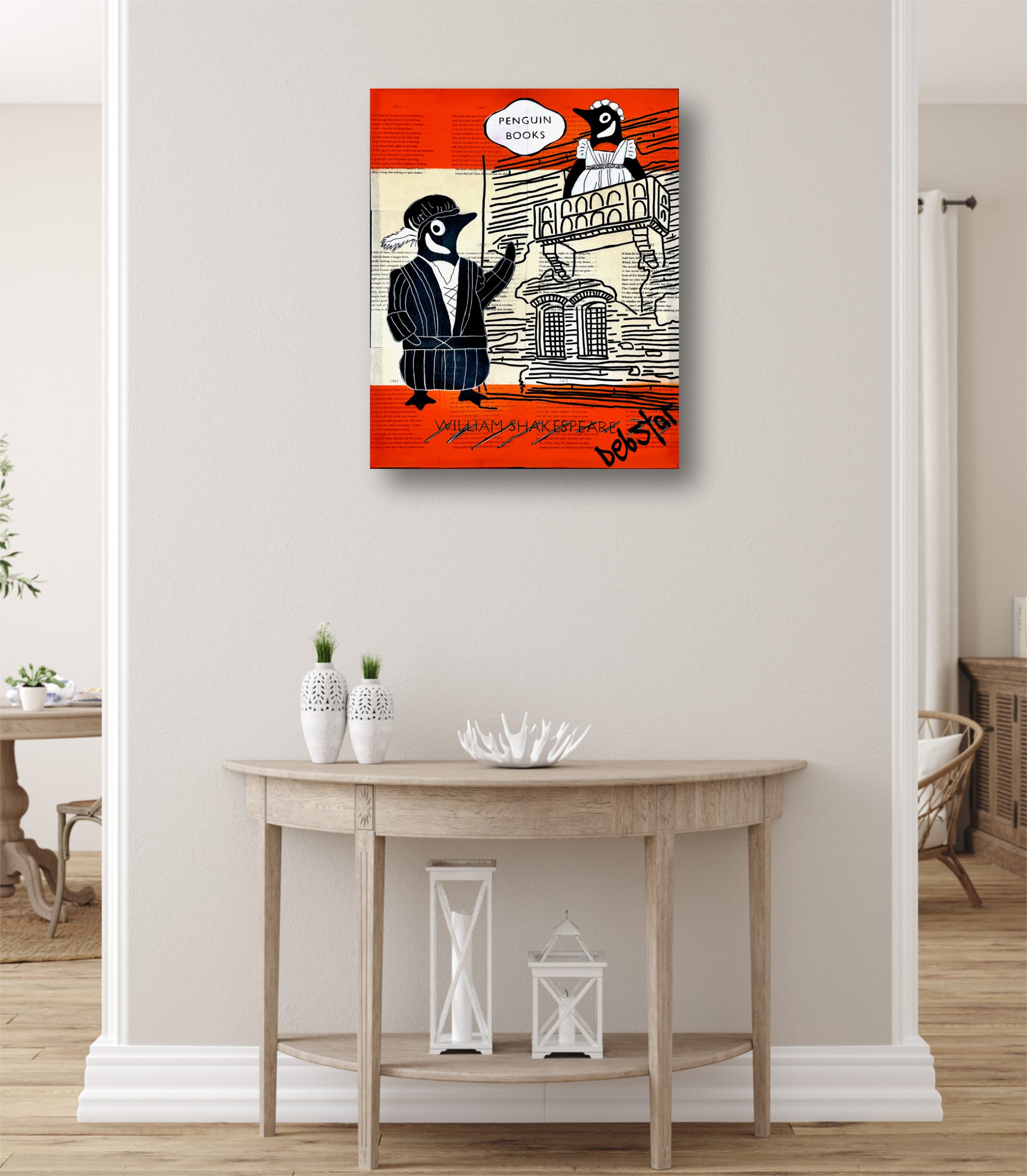 Penguin Books Romeo And Juliet Shakespeare Pop Art Deborah Lang Art Urban Canvas 5