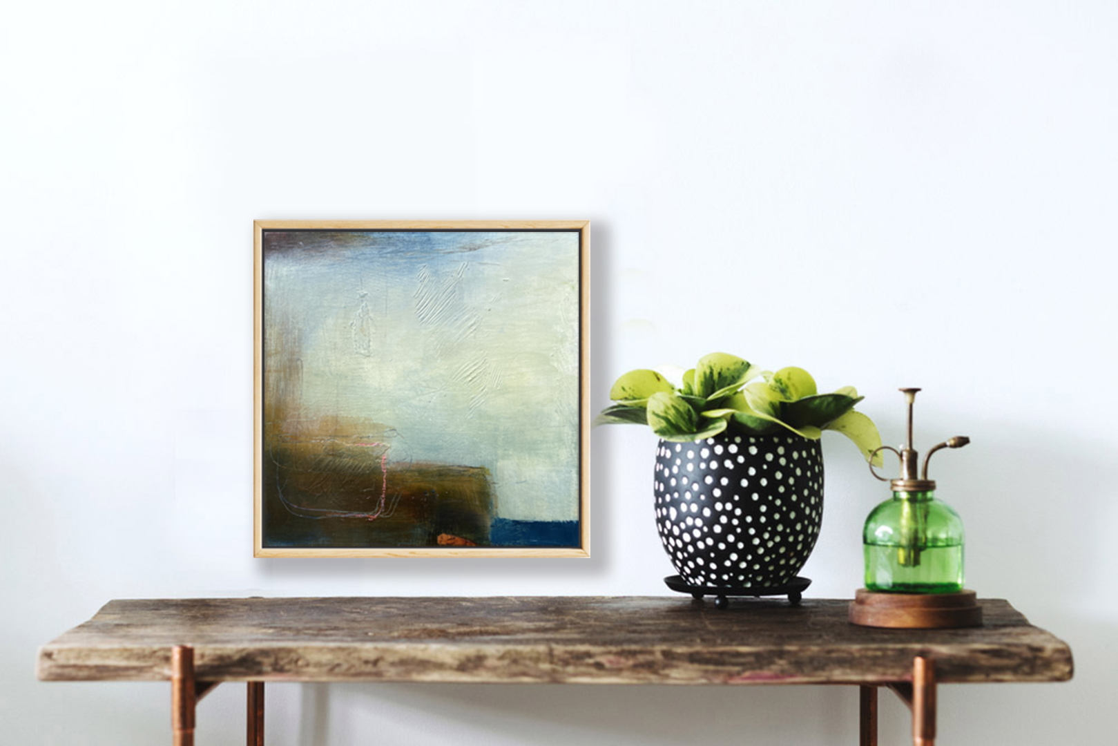 An Odd Perspective On Rustic Timber Shelf