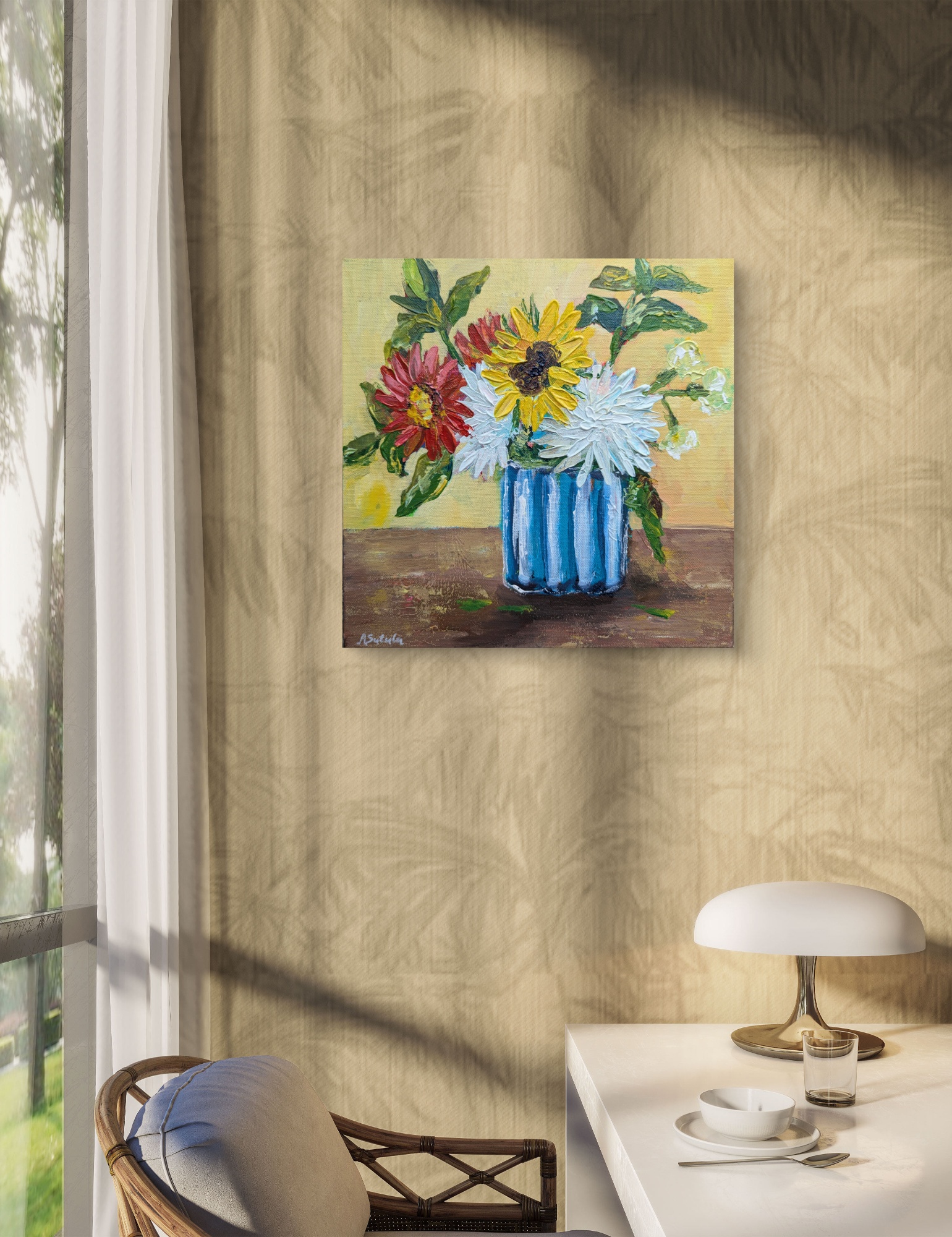 Sunlit Bloom Wall Art