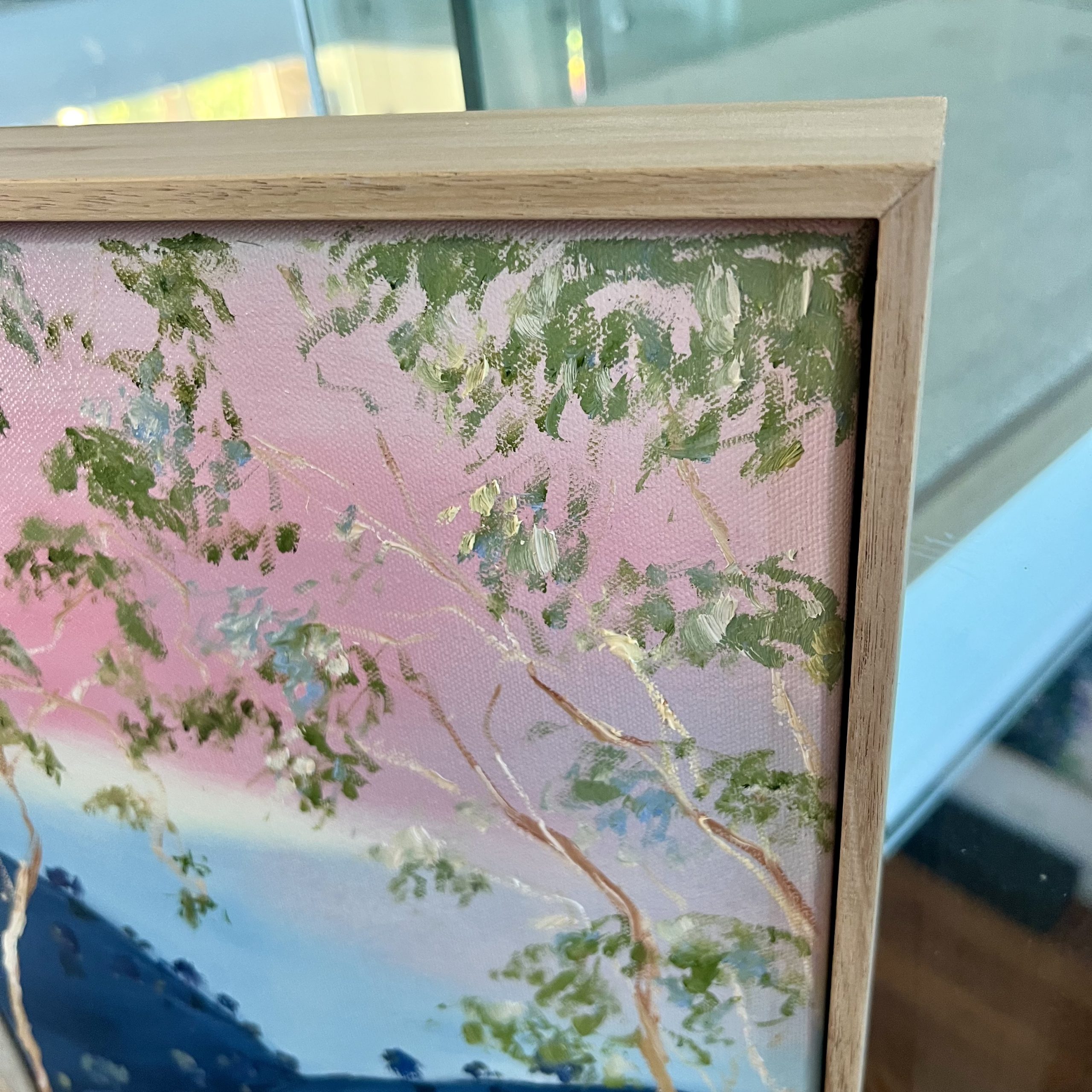 Illumination Over The Hill Framed Close Up By Meredith Howse