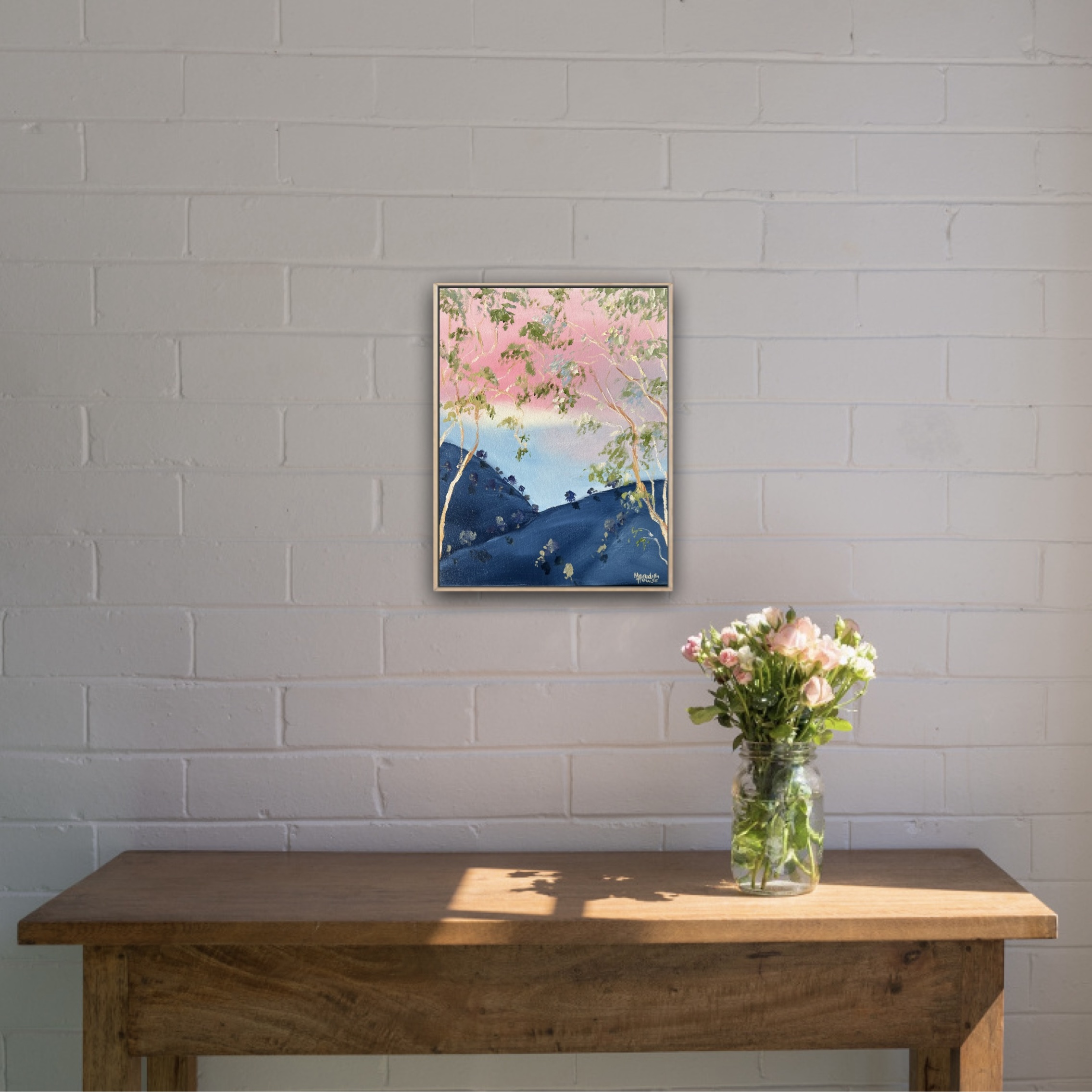 Illumination Over The Hill Wall View By Meredith Howse