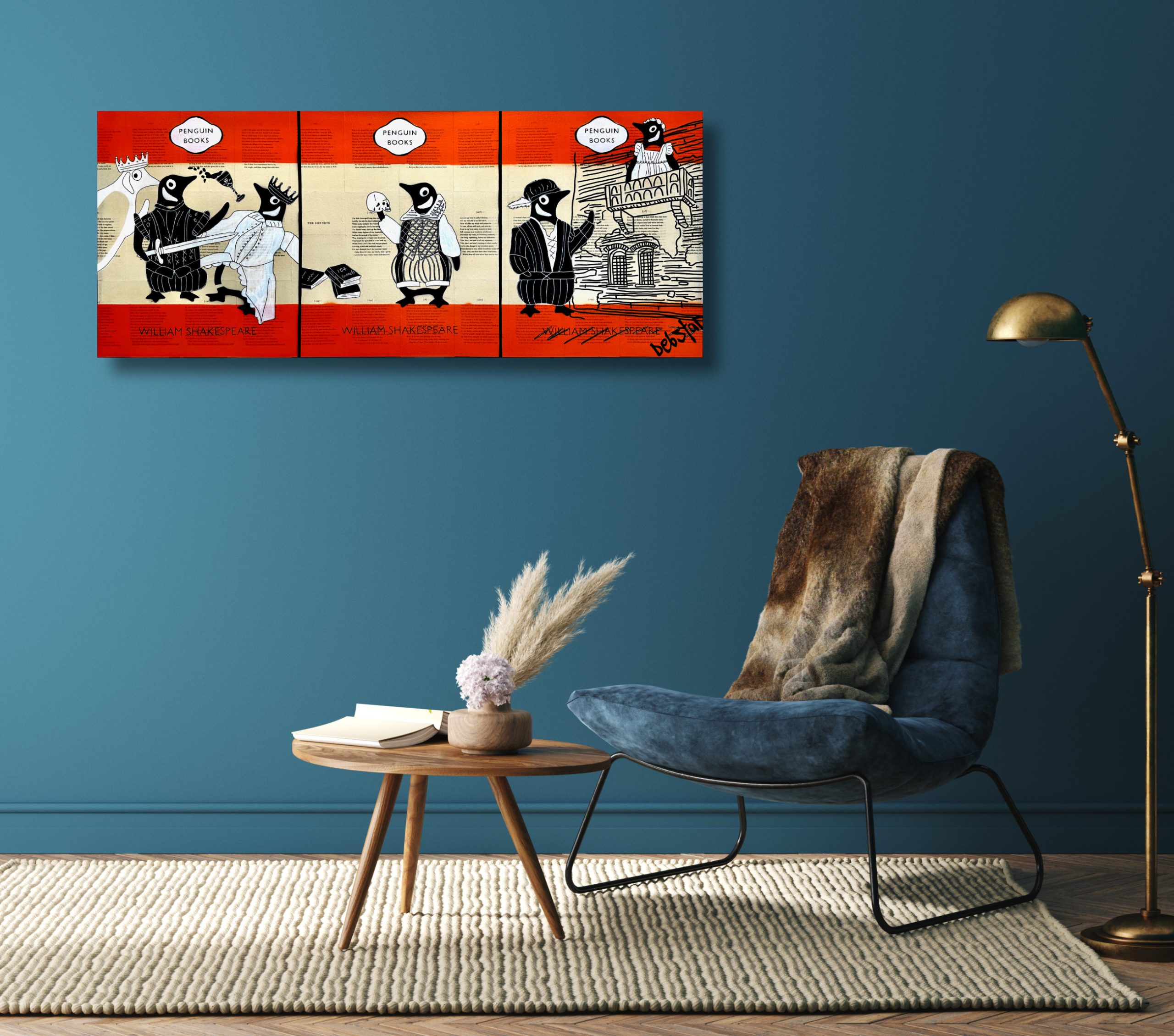 Penguin Books The Shakespeare Trilogy Pop Art Deborah Lang Debstar Art Urban Canvas 9
