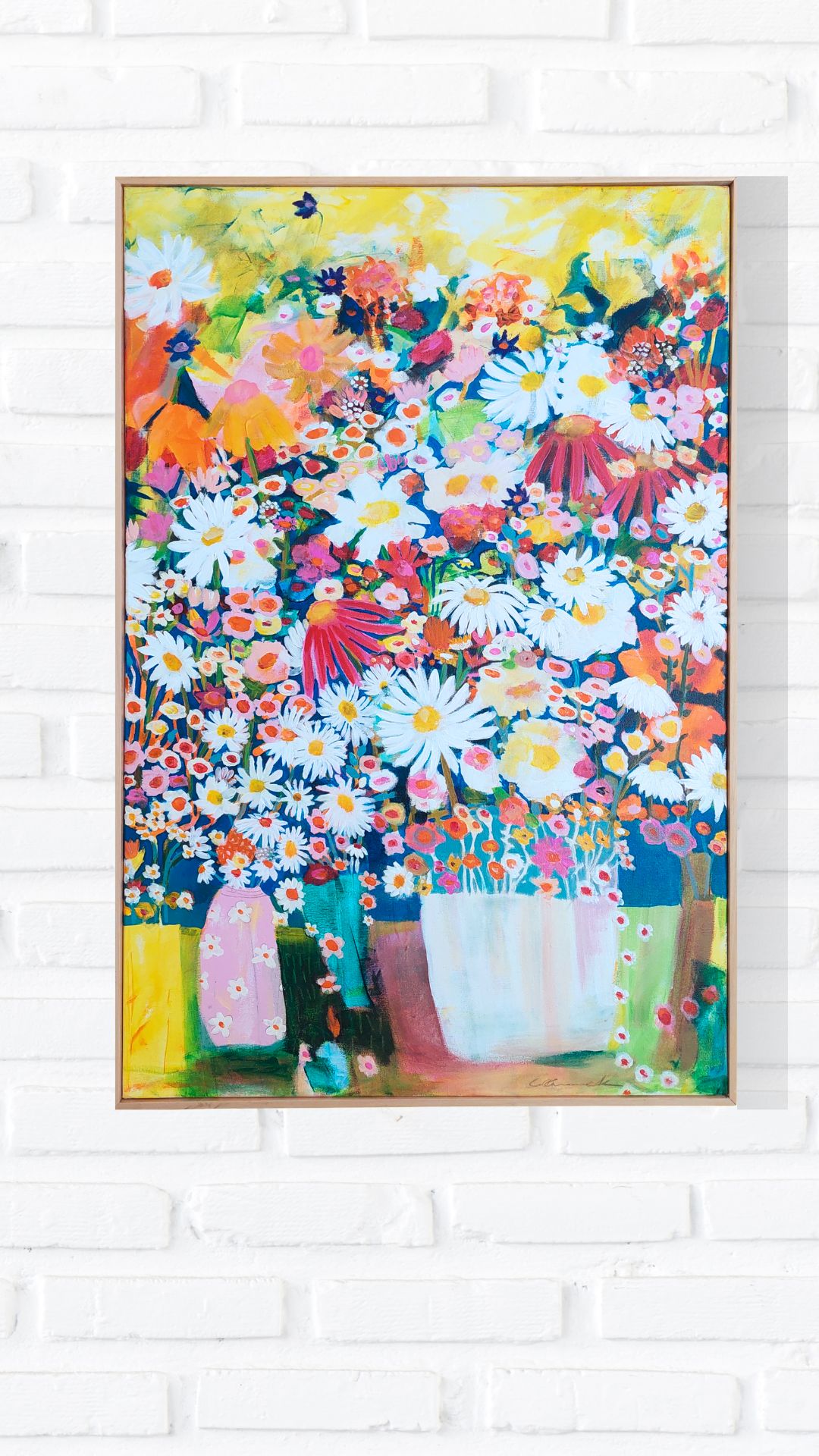 Abundant Life Ii On White Brick Wall