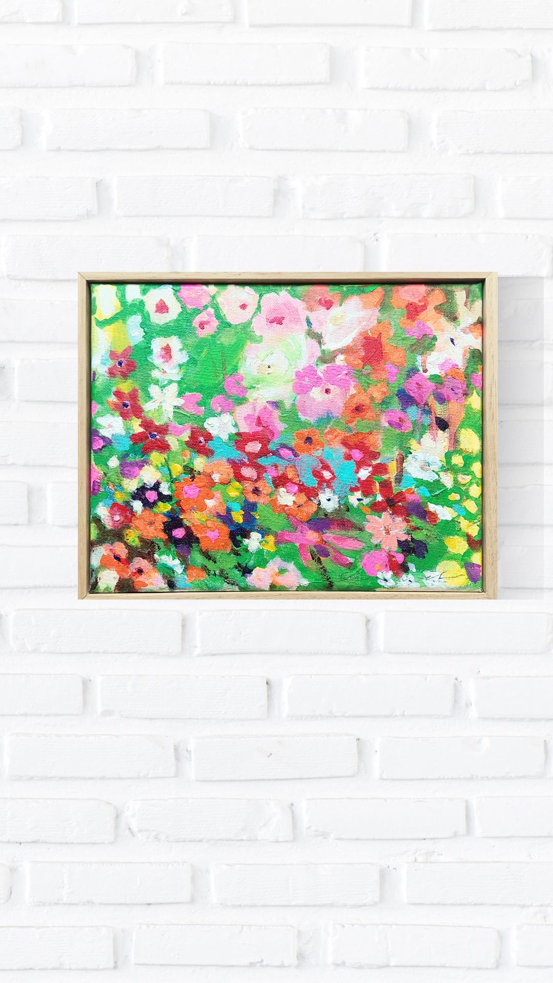 Heavenly Drift On White Brick Wall