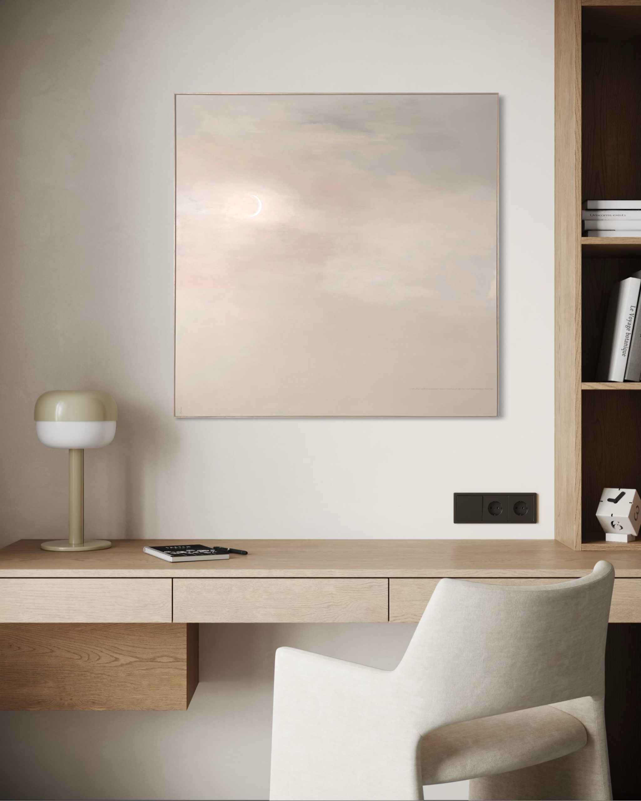 Alignment Sureen Gouws Art Moonscape Gradient Collection Minimalist Abstract Art Painting Interior Design 1