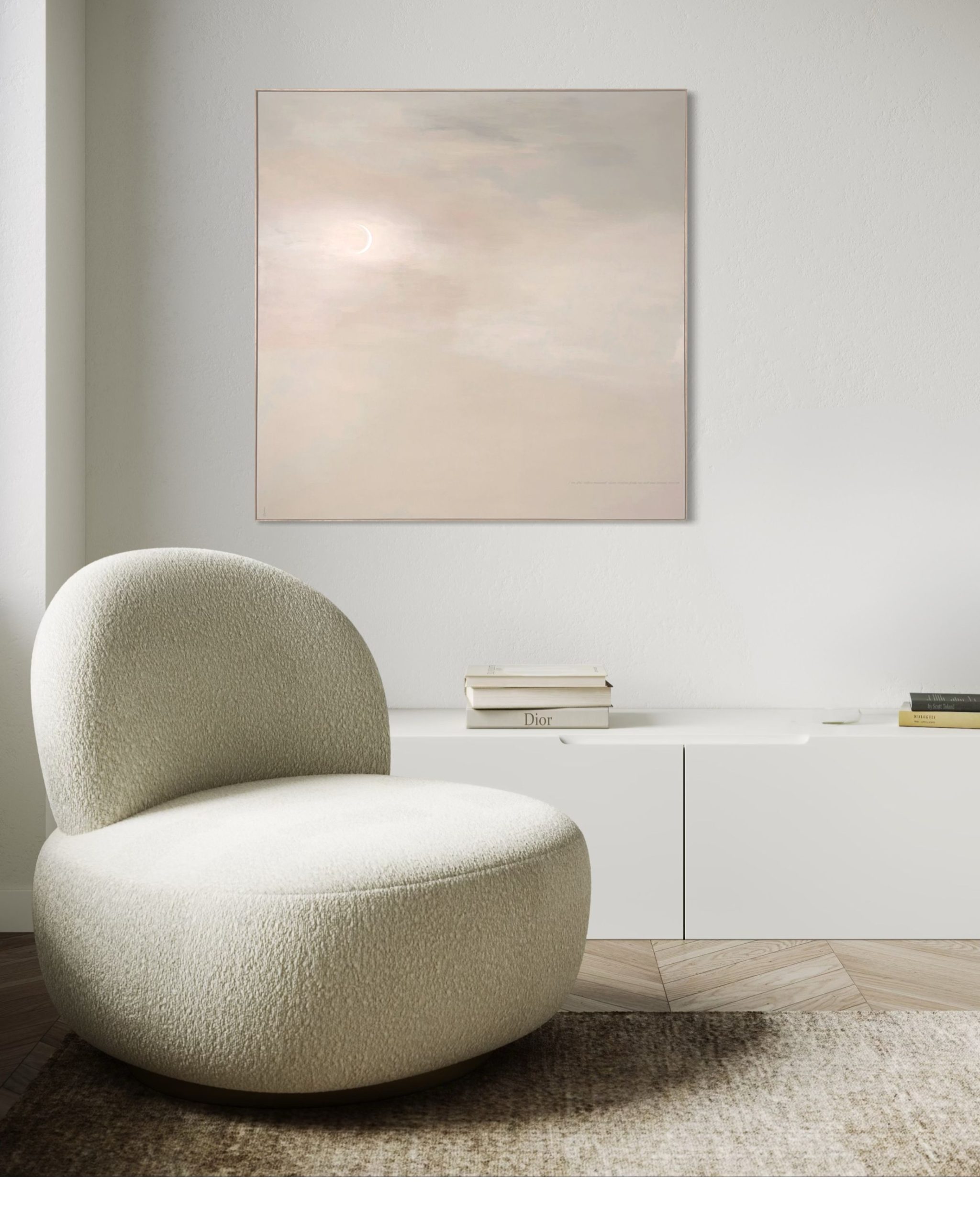 Alignment Sureen Gouws Art Moonscape Gradient Collection Minimalist Abstract Art Painting Interior Design 3