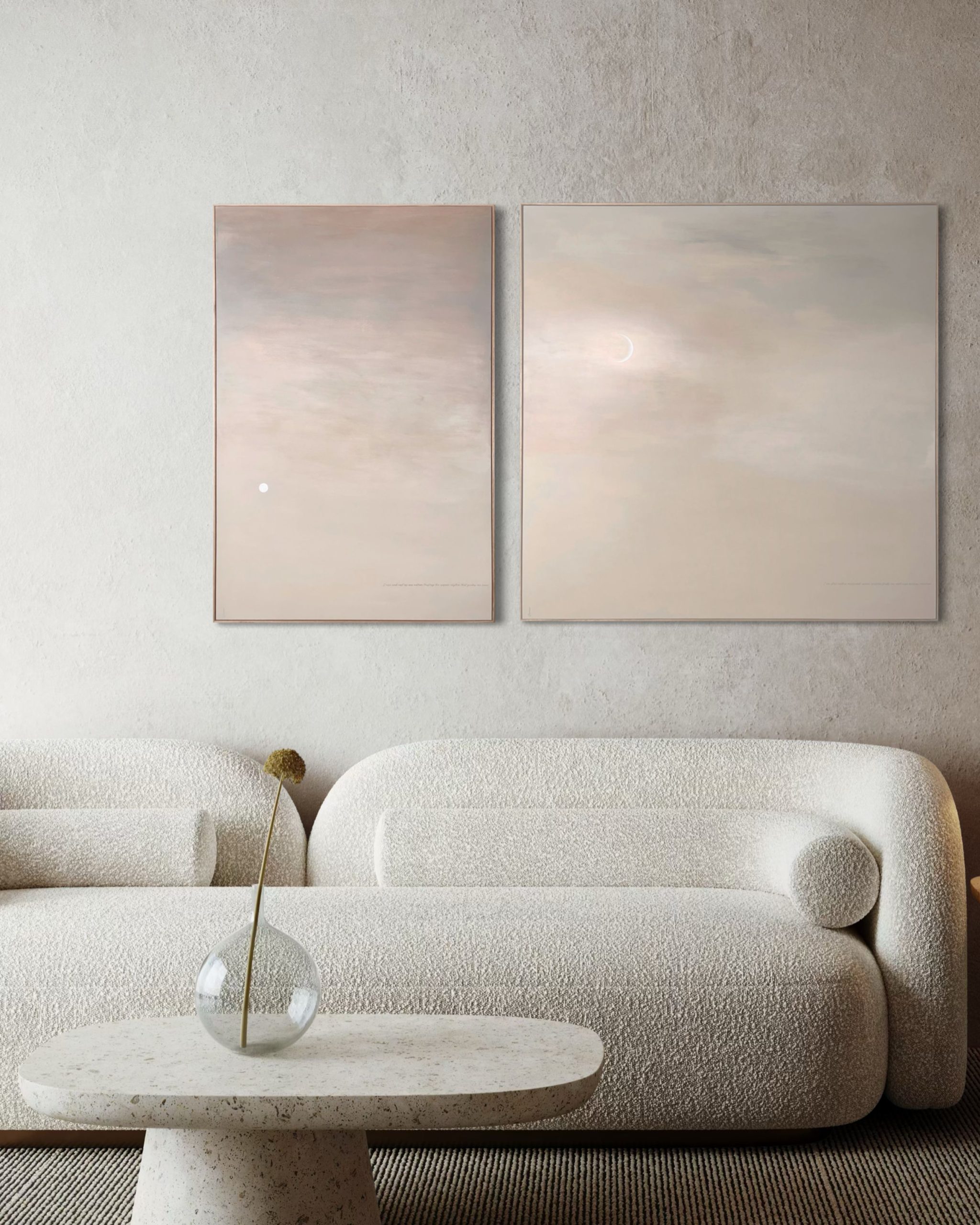 Becoming, Alignment Sureen Gouws Art Moonscape Gradient Collection Minimalist Abstract Art Painting Interior Design 5