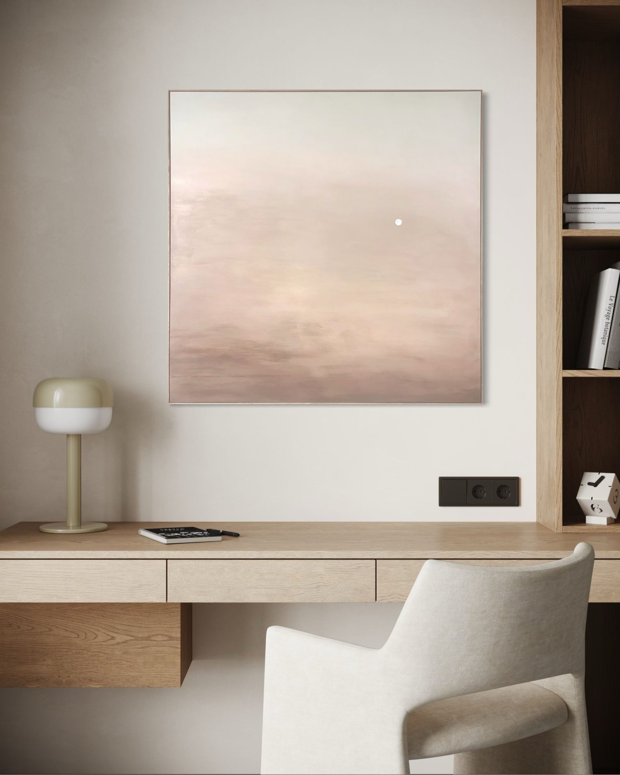 Home Sureen Gouws Art Moonscape Gradient Collection Minimalist Abstract Art Painting Interior Design 1