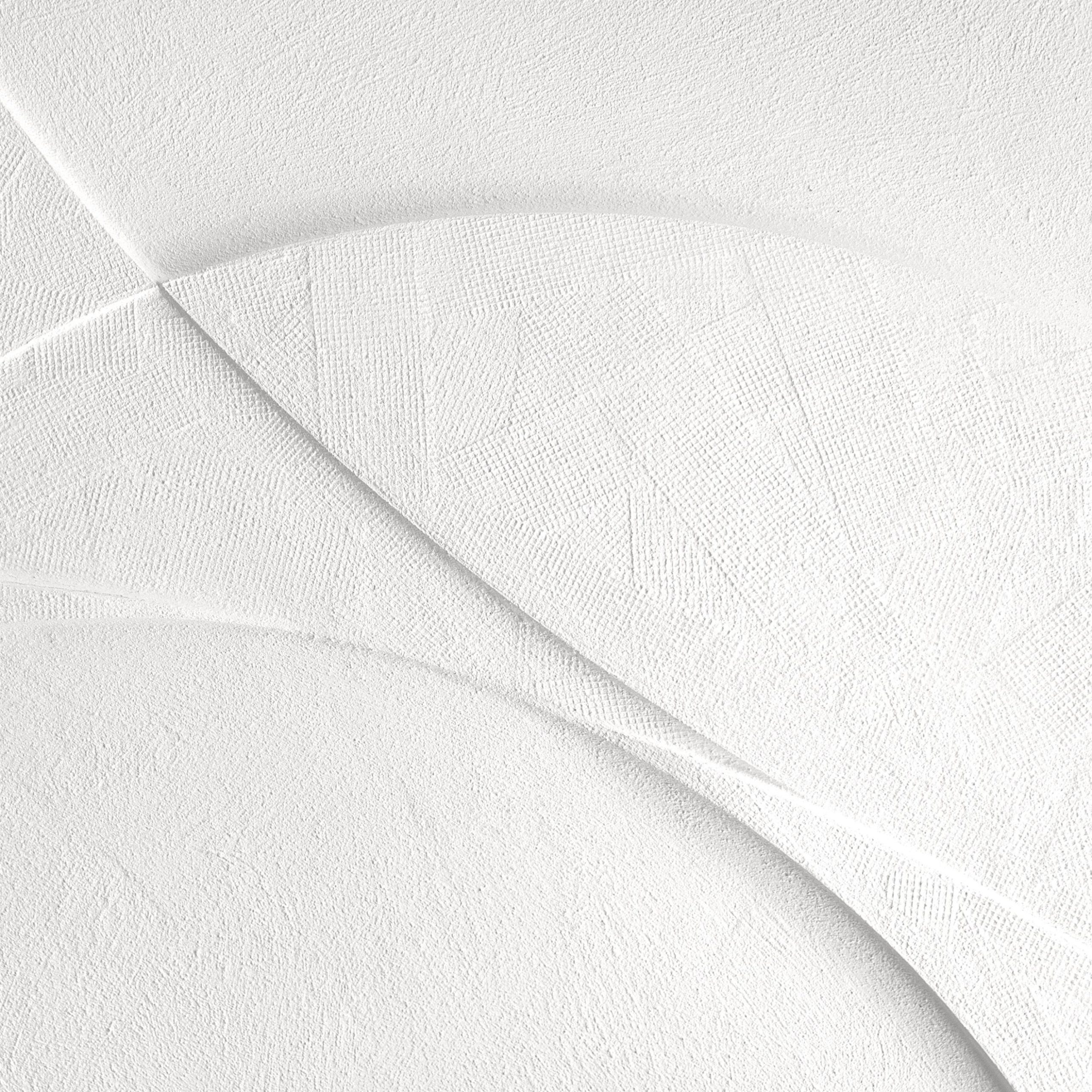 Dusk And Dawn Ltd Edition Sureen Gouws Art Wall Sculpture Minimalistic Texture Natural White Detail 3