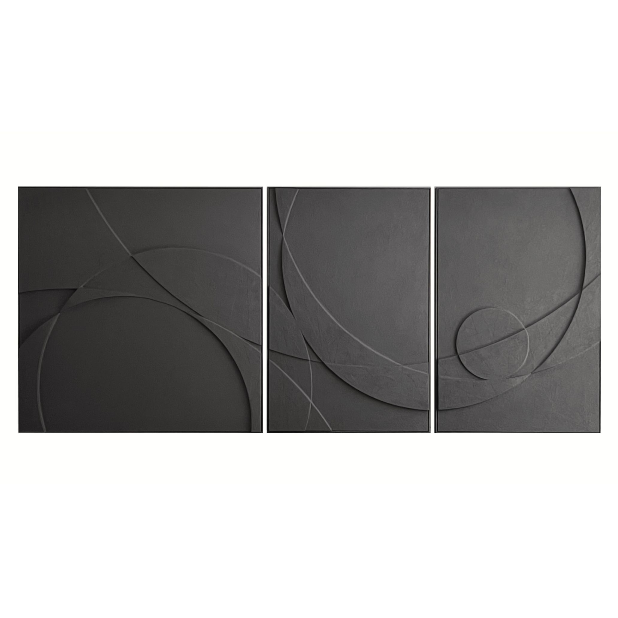 Sureen Gouws Art Dusk And Dawn In Midnight Black Colour Wall Sculpture 3d