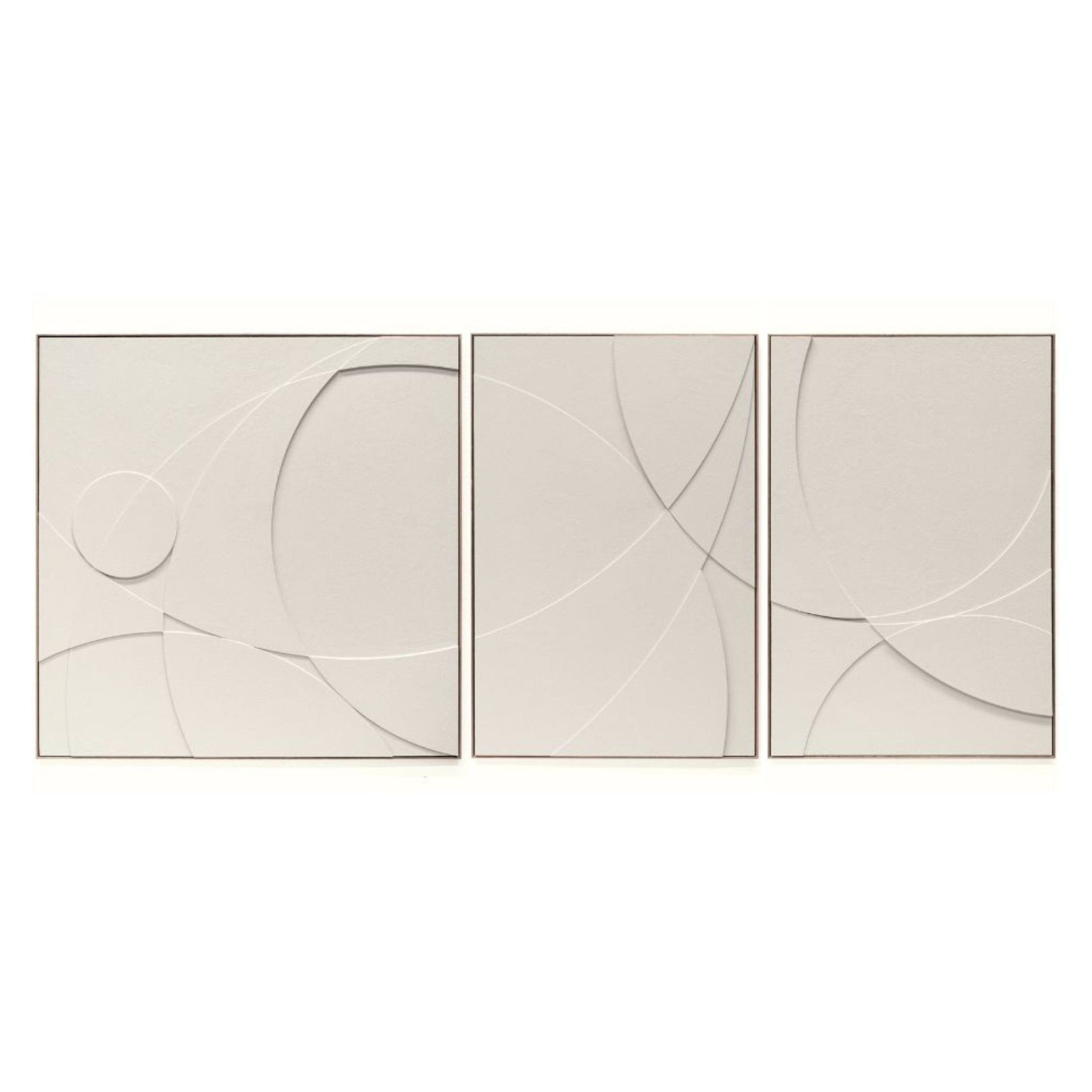 Sureen Gouws Art Springtide Large Minimalistic Geometric Painting Wall Sculpture