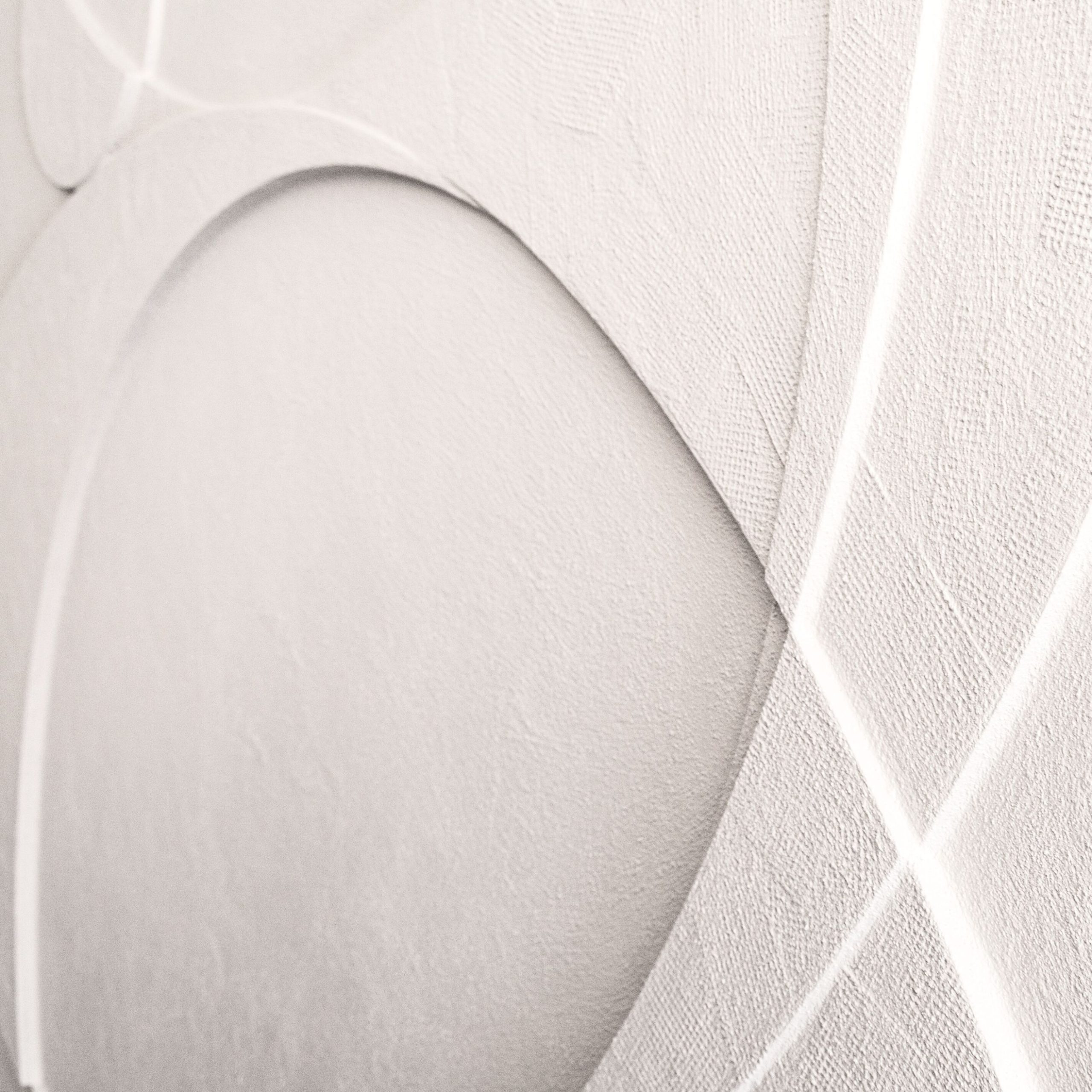 Morning Star Ltd Edition Sureen Gouws Art Wall Sculpture Minimalistic Texture Natural White Detail 1