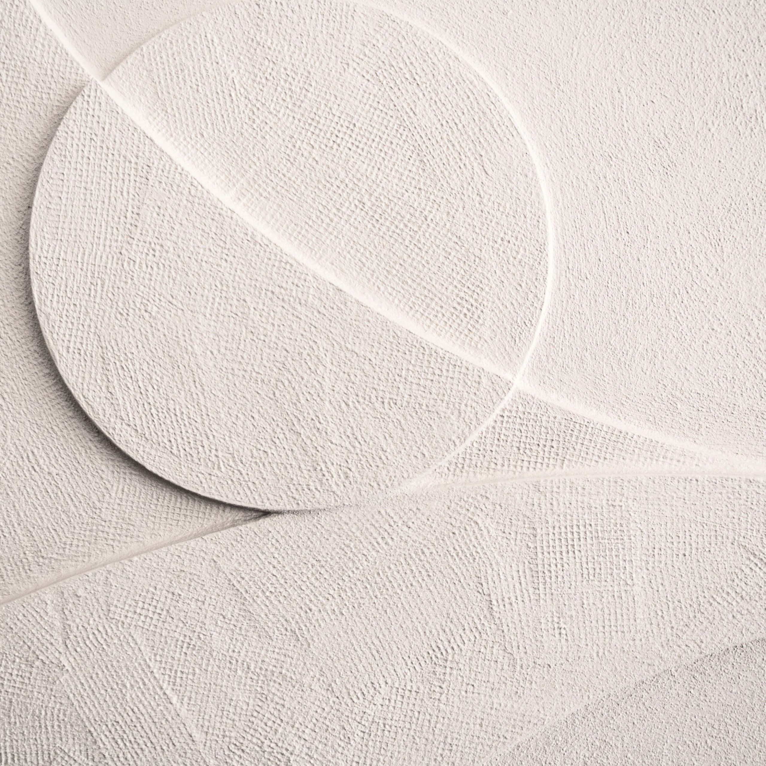 Morning Star Ltd Edition Sureen Gouws Art Wall Sculpture Minimalistic Texture Natural White Detail 3