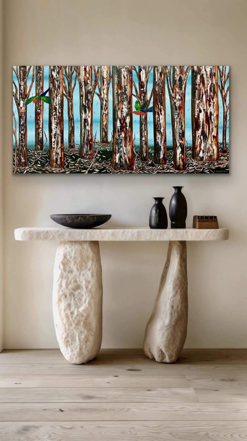 King Parrots in the Trees – Colourful Tree Series