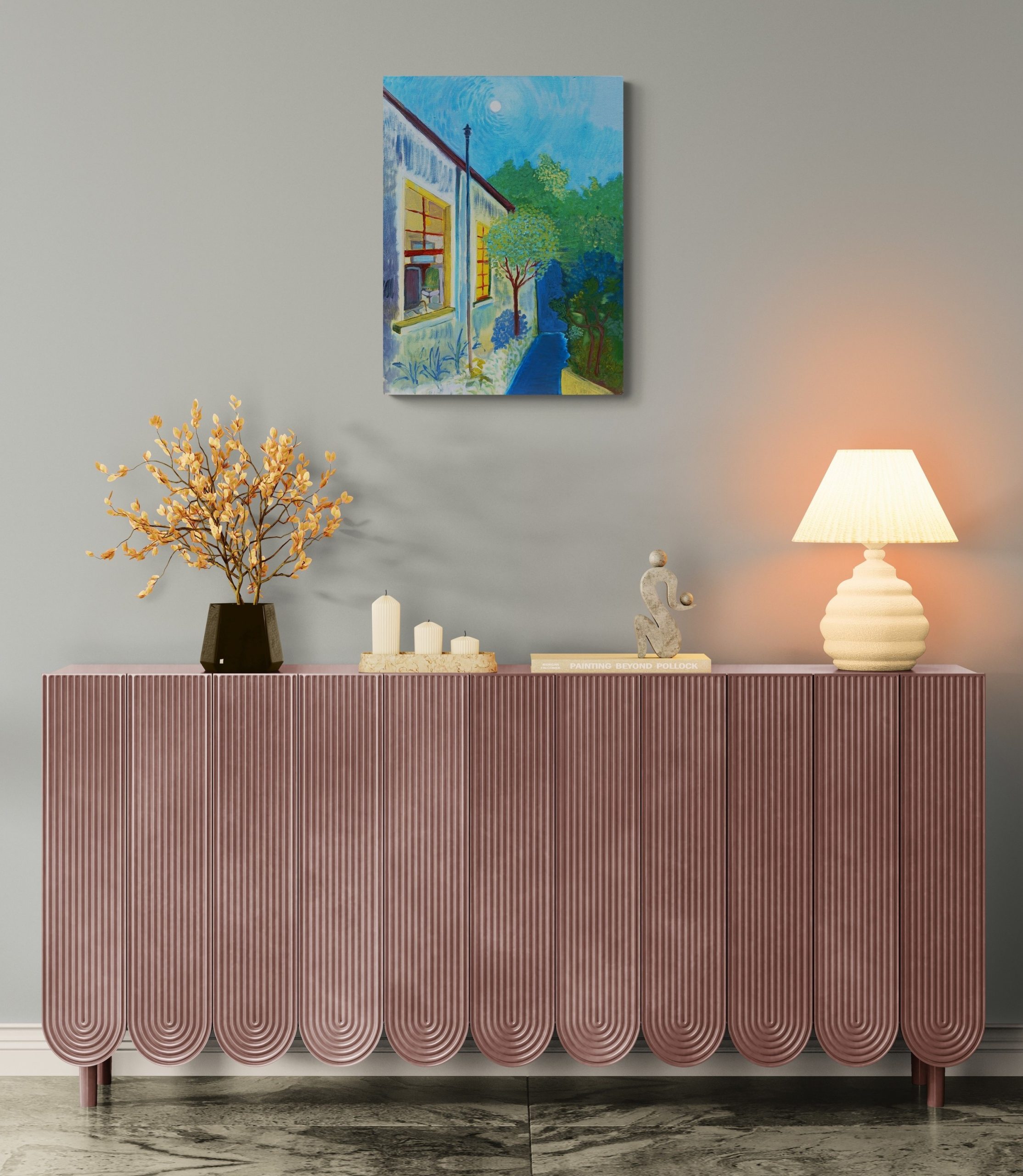 Interior Hallway With A Fancy Cabinet (1)