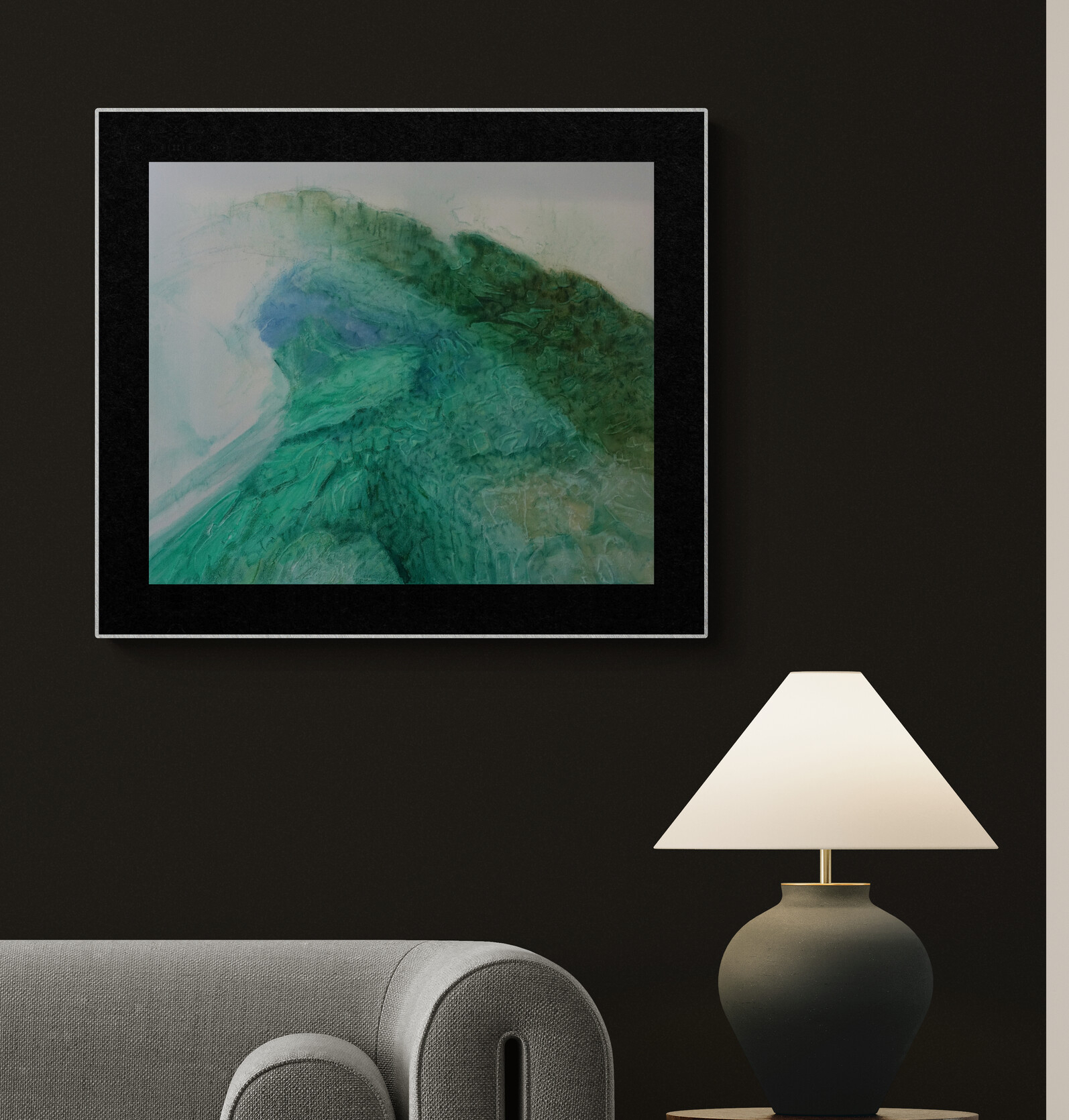 Canvy Opalescence Modern Living Room With An Organic Coffee Table