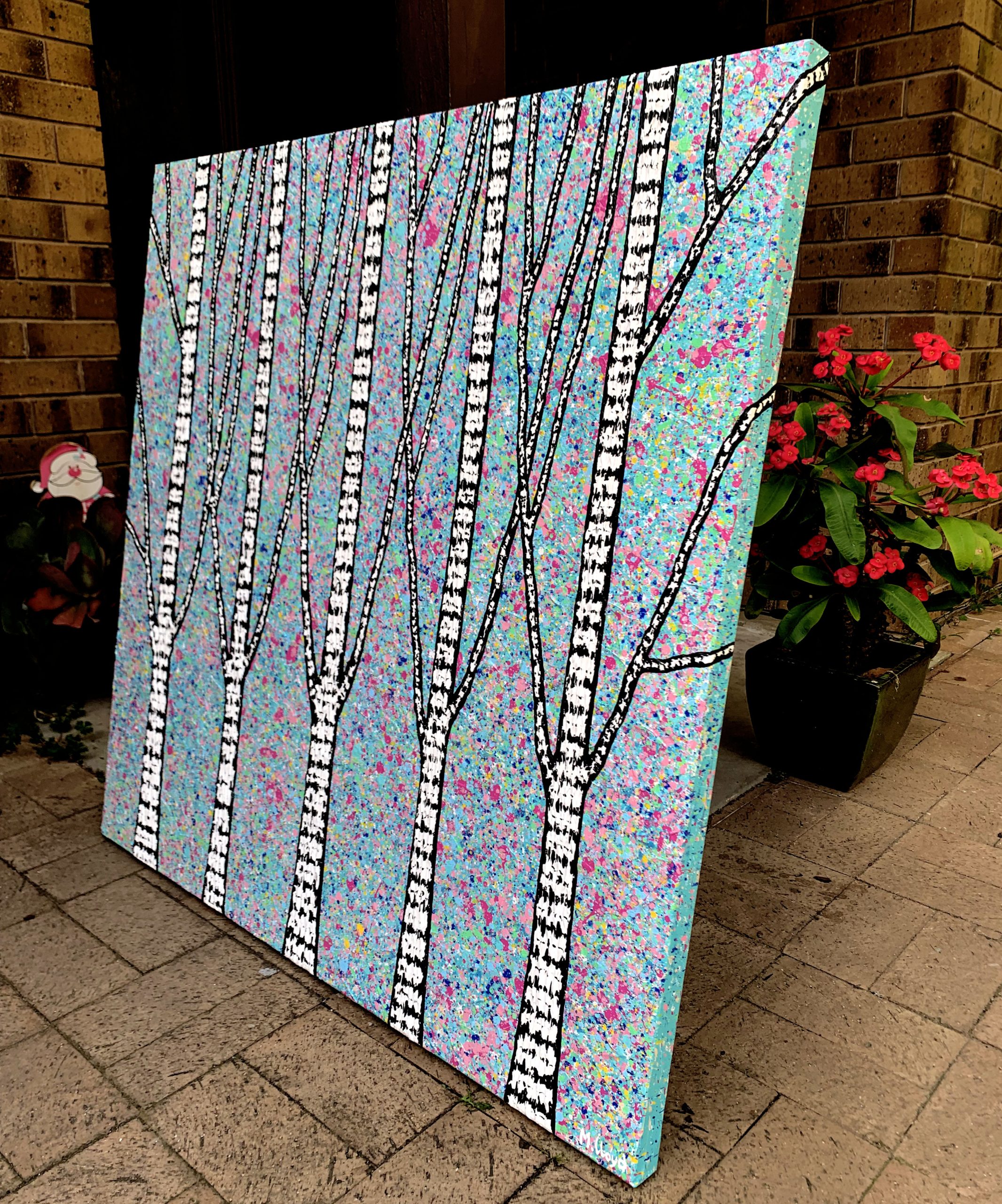 Edges Birch Trees Miranda Lloyd Artist Bluethumb Australian Art