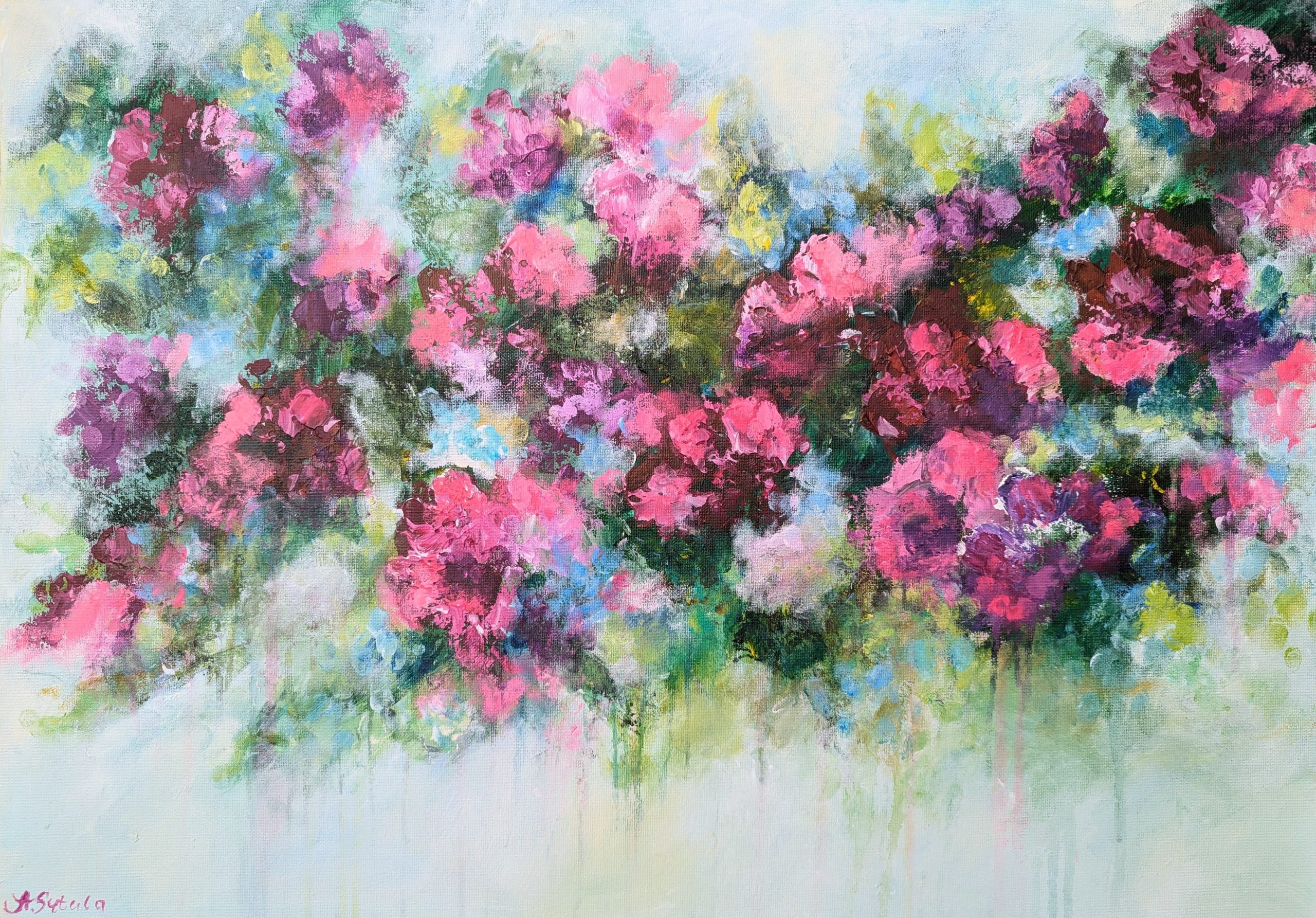 Mystic Garden Abstract Flowers