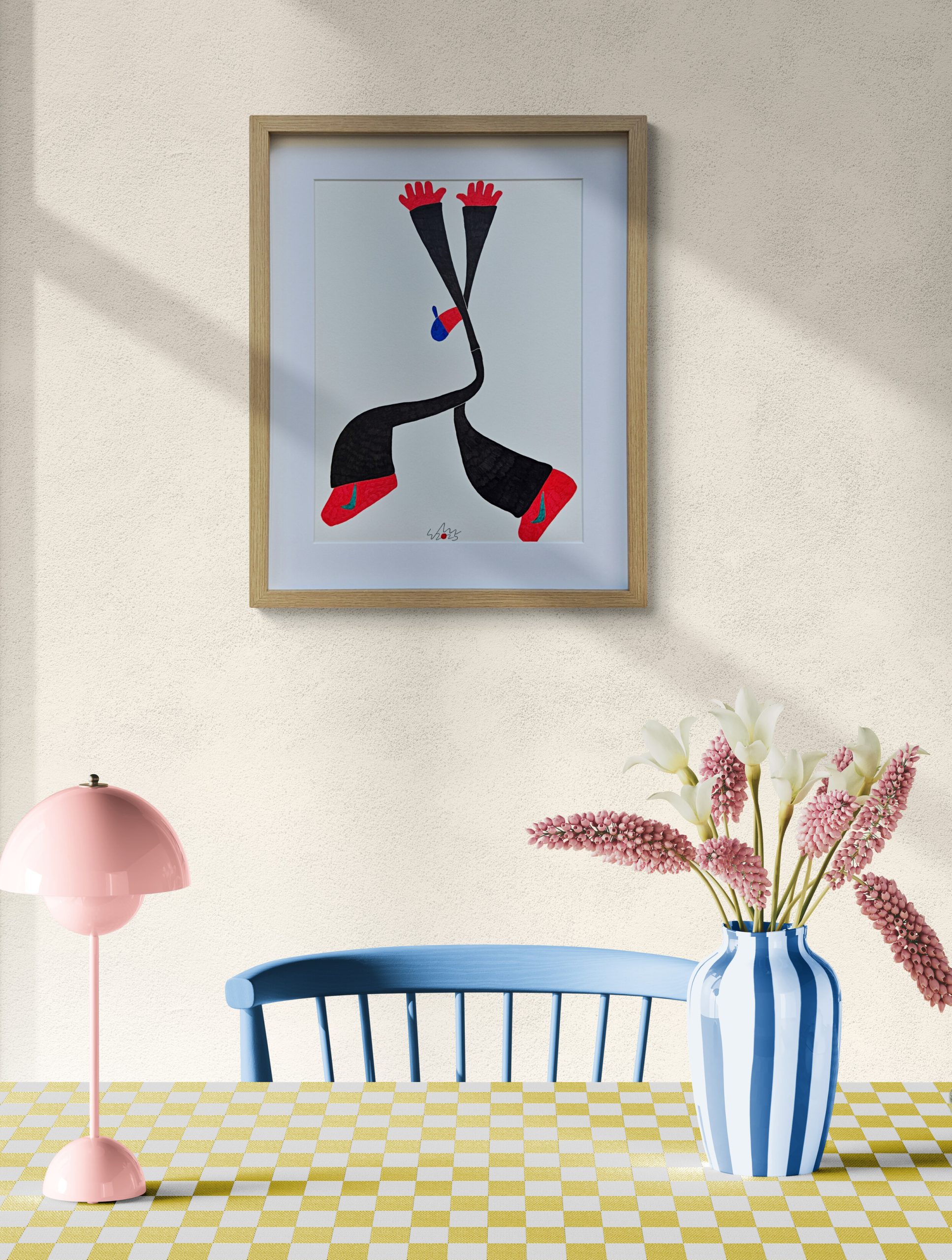 The Dancing Rapper Ink Drawing 2025 Mockup