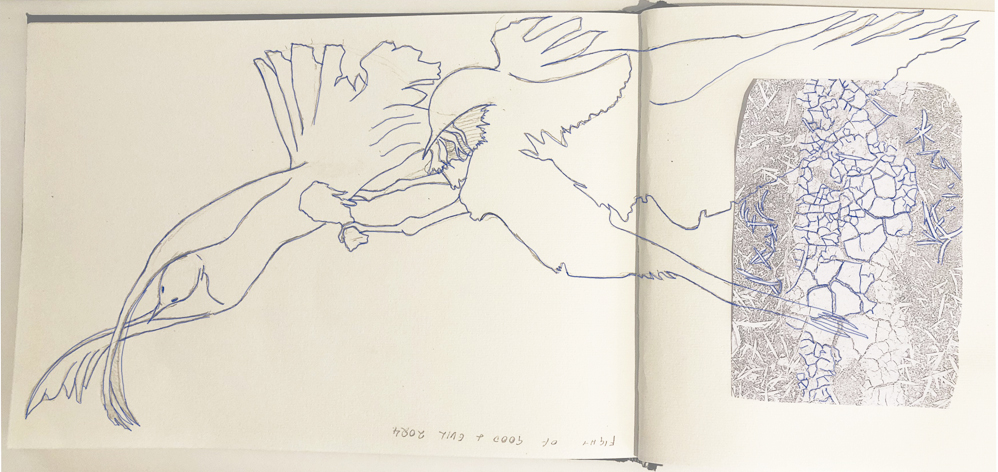 War Good Evil Drawing Web