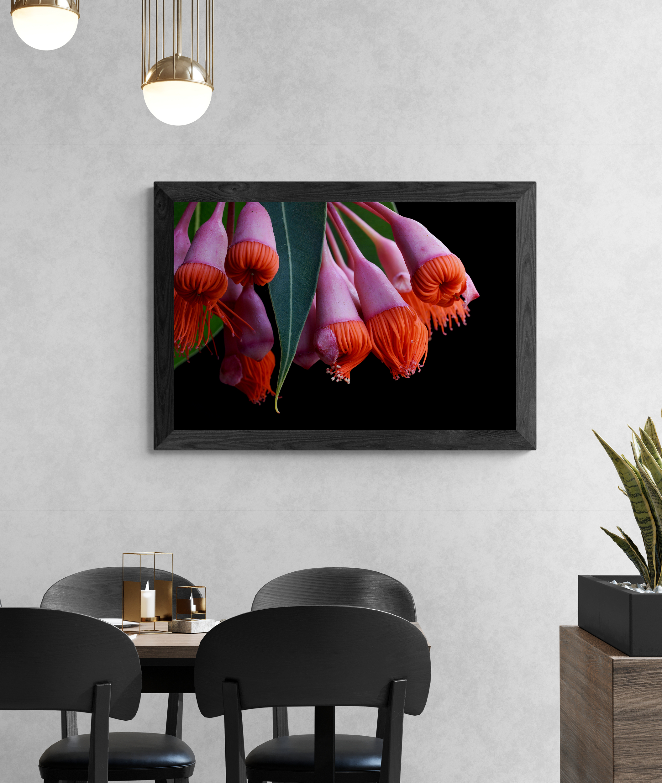 Modern Dining Room With Large Planter Box (68)