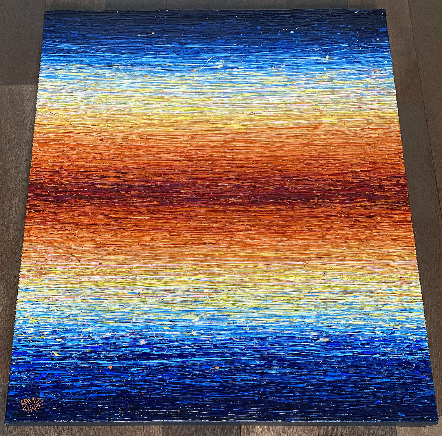 Mirage In Red And Blue Bottom Lr