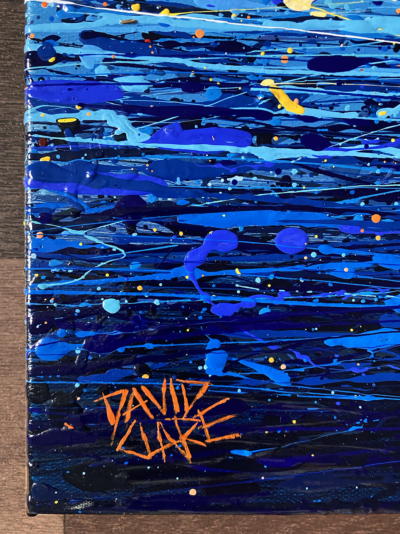 Mirage In Red And Blue Sign Lr