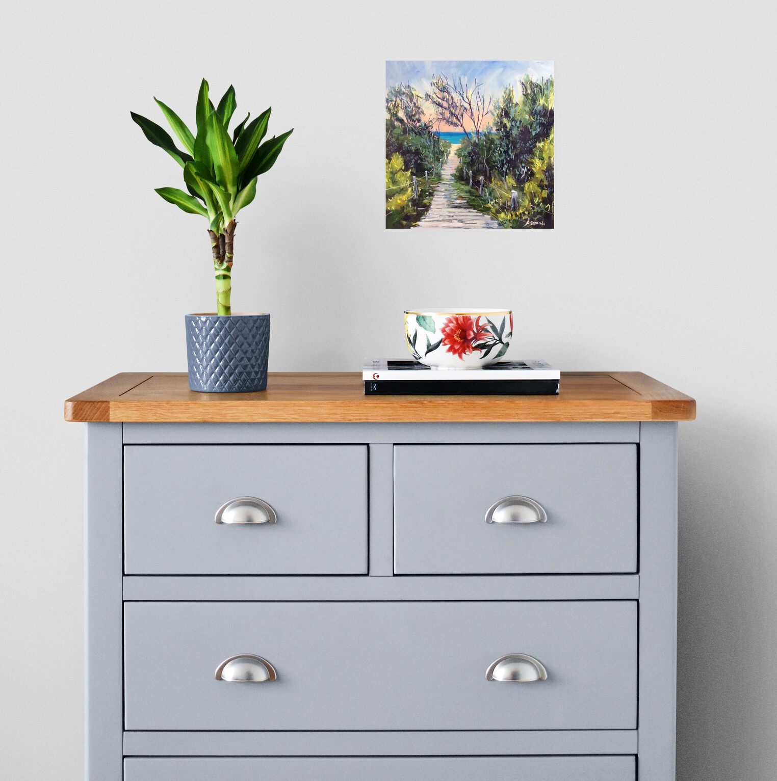 The Gray Wood Cabinet