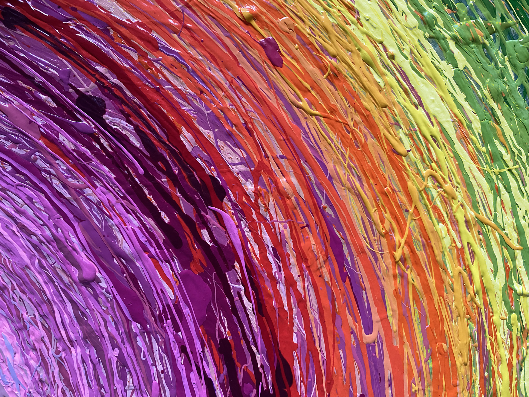 Mirage Sun In Green Orange And Pink Close Lr