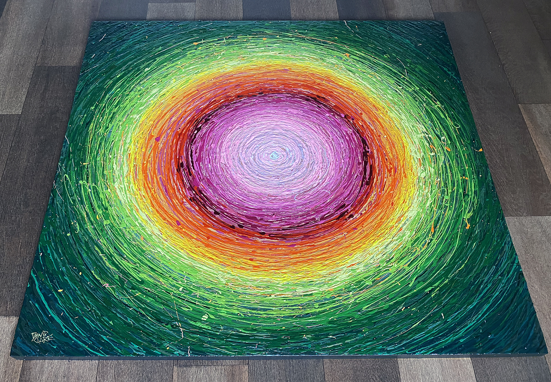 Mirage Sun In Green Orange And Pink Bottom Lr