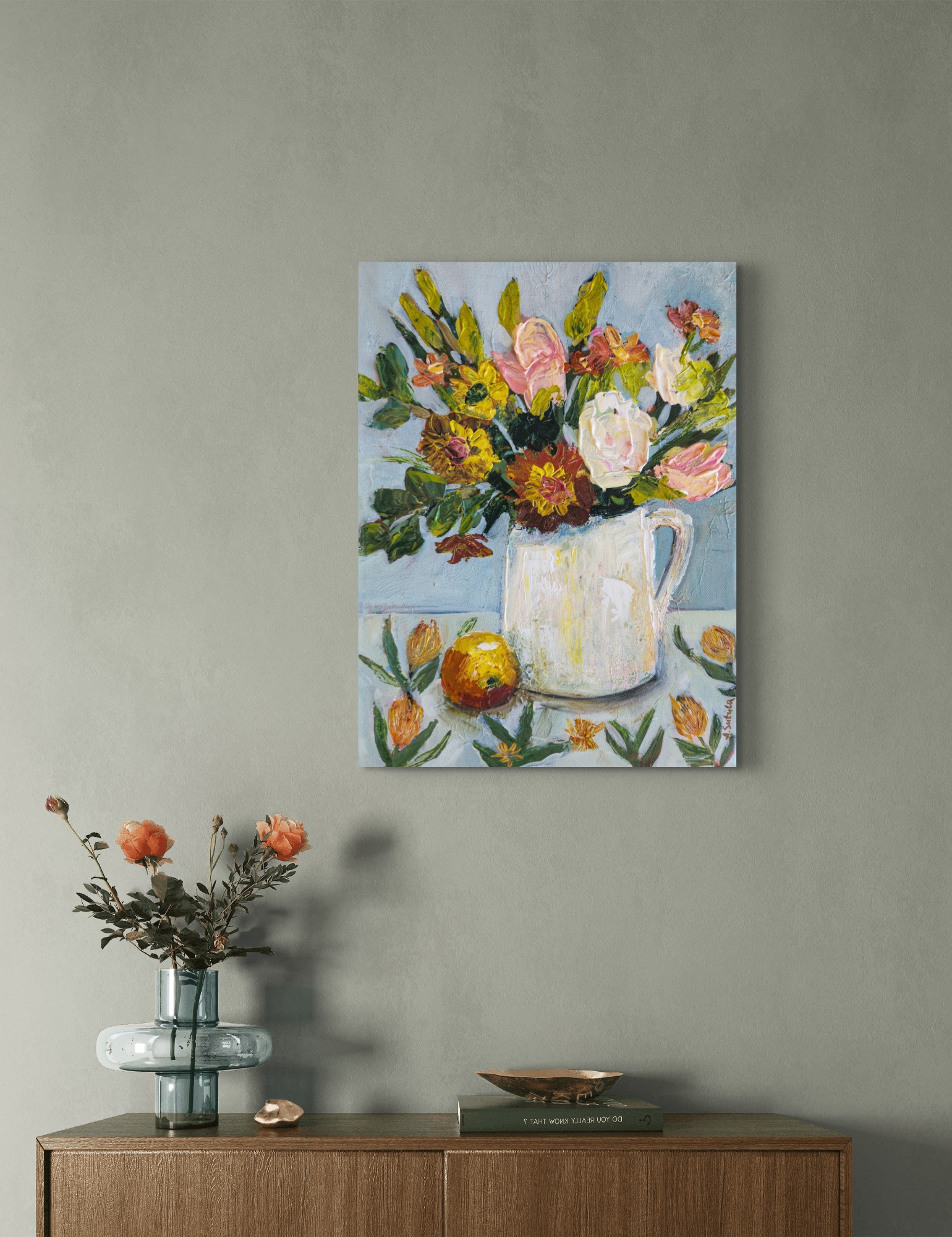 Morning Still Life With Apple Anastasia Sutula