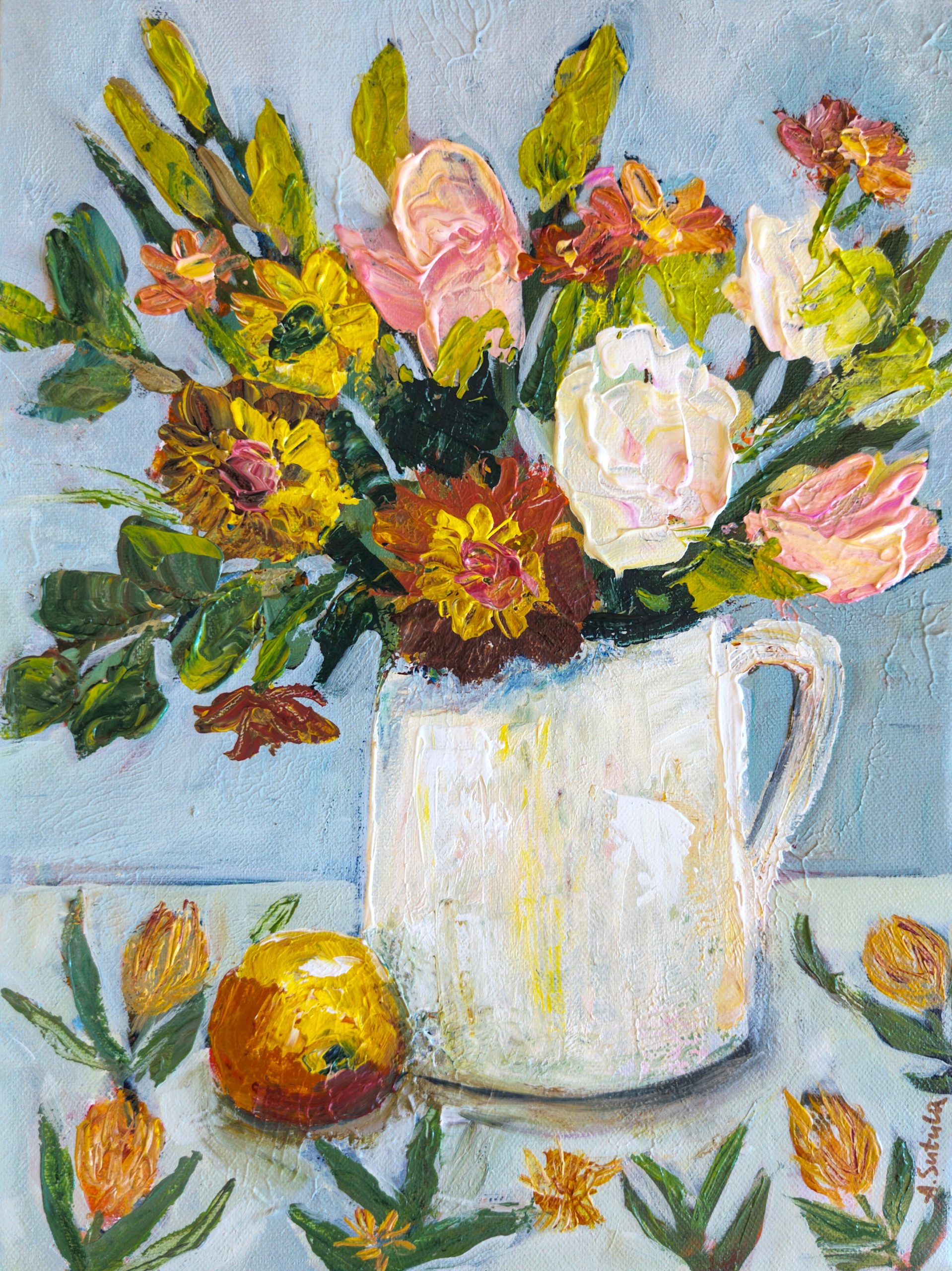 Morning Still Life With Apple