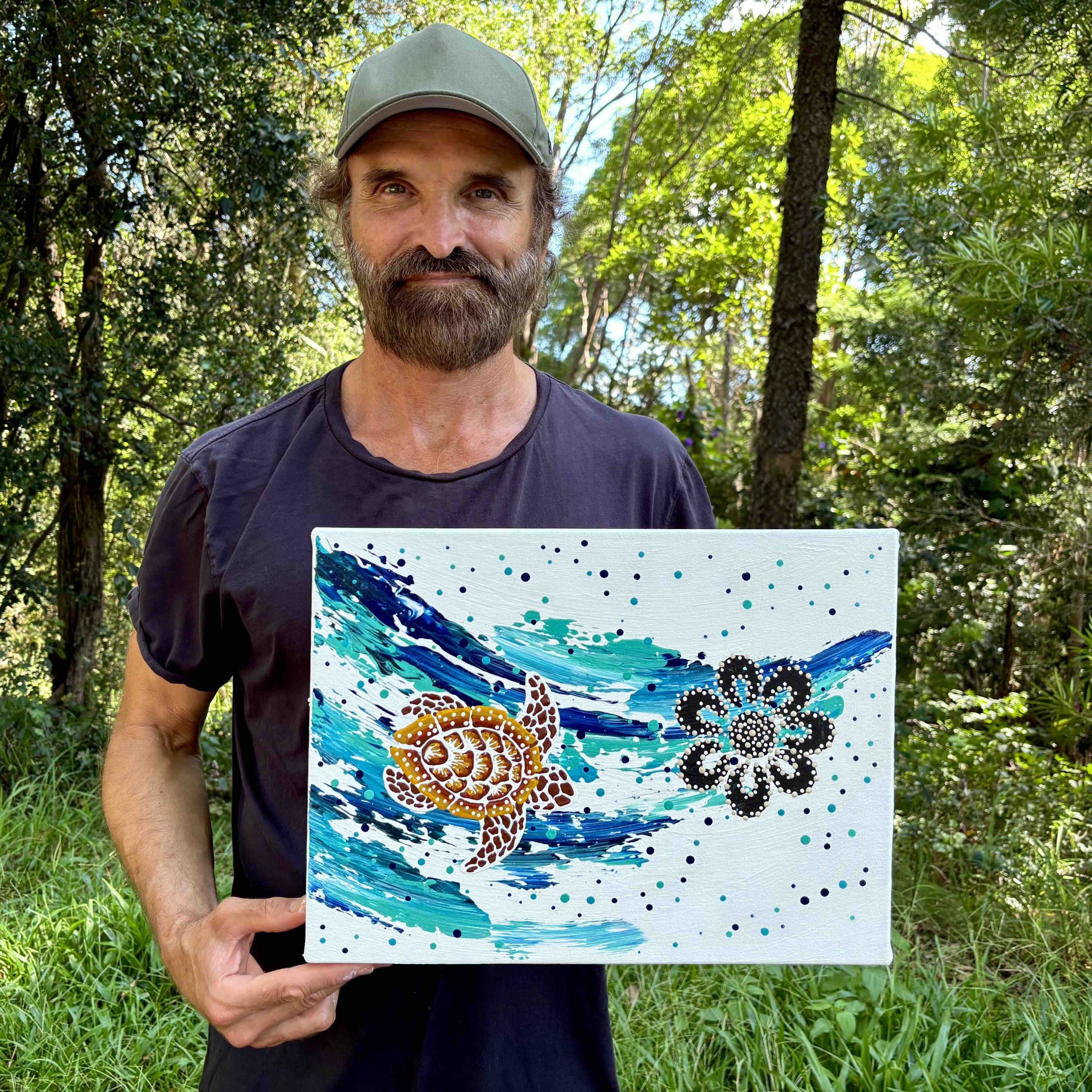 Turtle Increase Song Cycle Aboriginal Art Anthony Walker Milbi Designs 31x41 Jan 2026 W. Artist