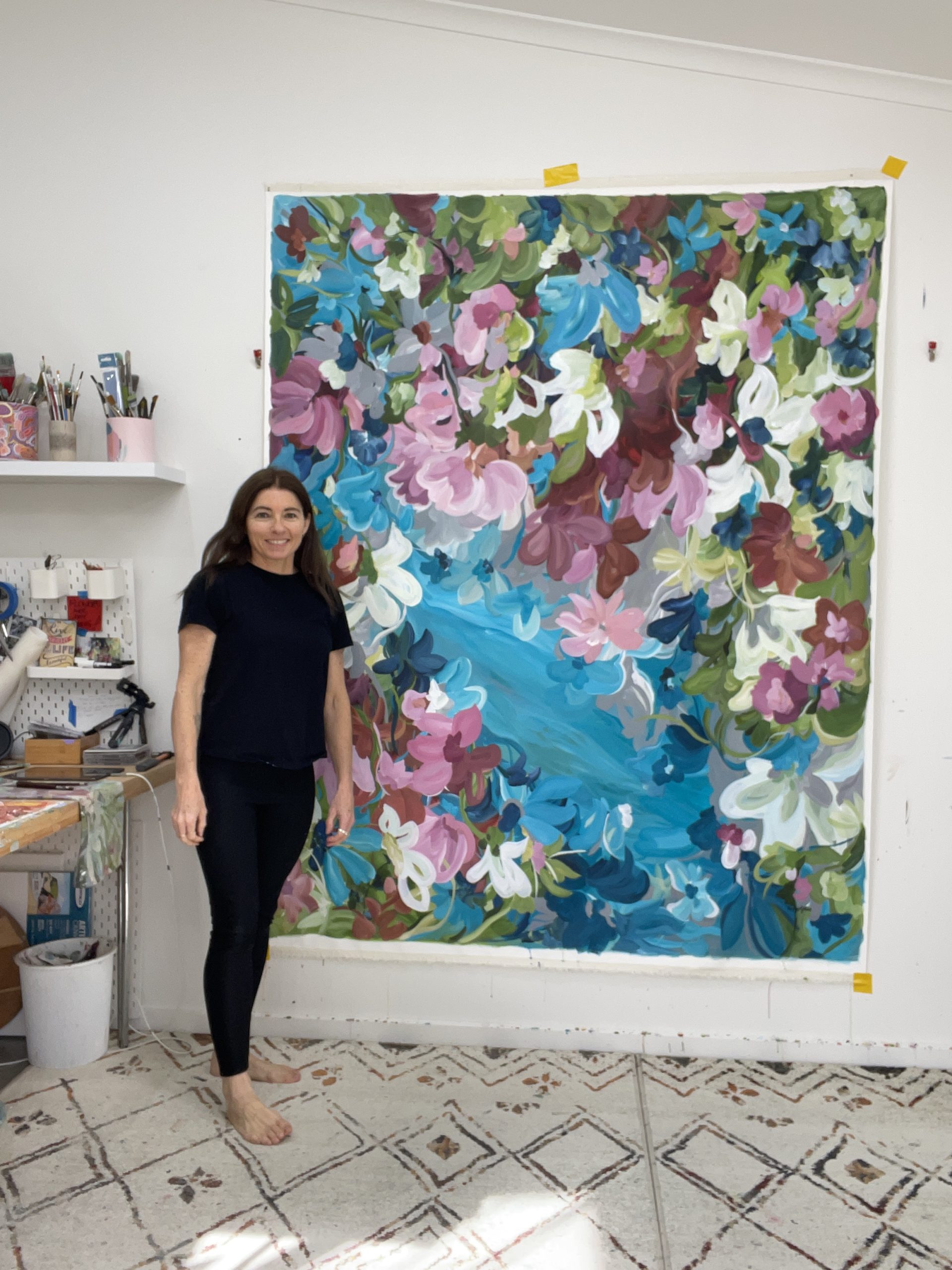 By The River Artist Painting 4