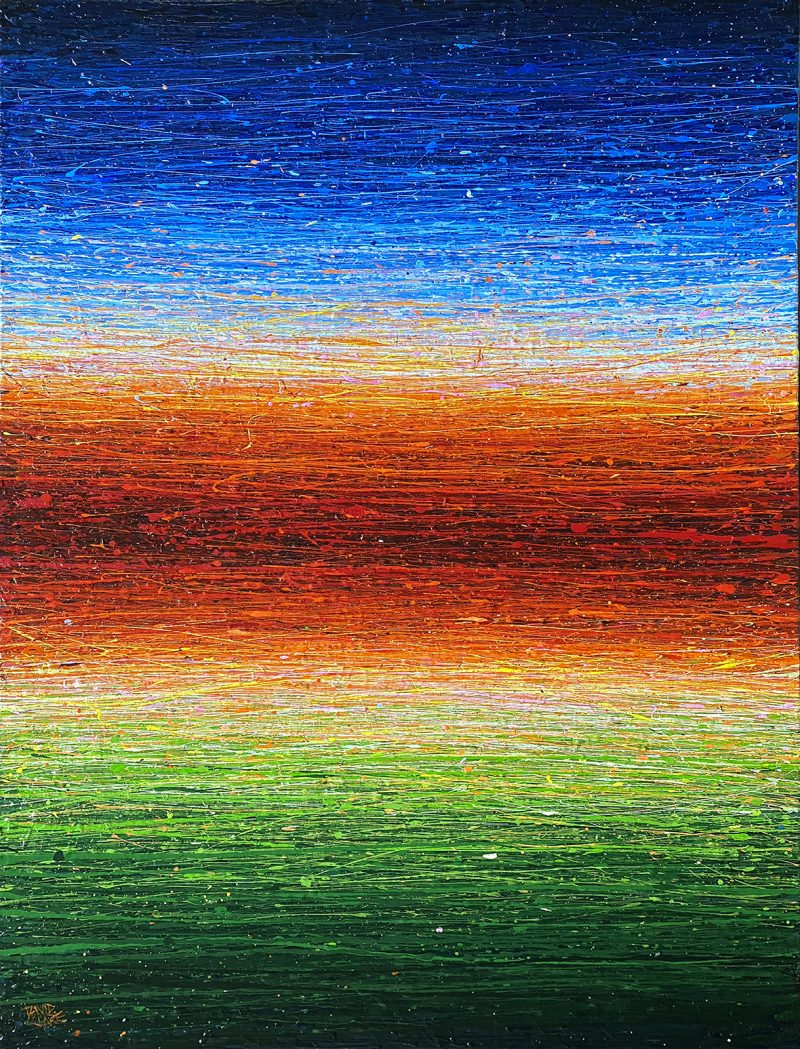 Mirage in Blue Red and Green