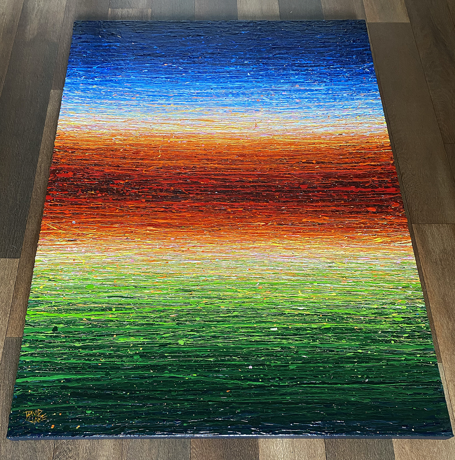 Mirage In Blue Red And Green Bottom Lr